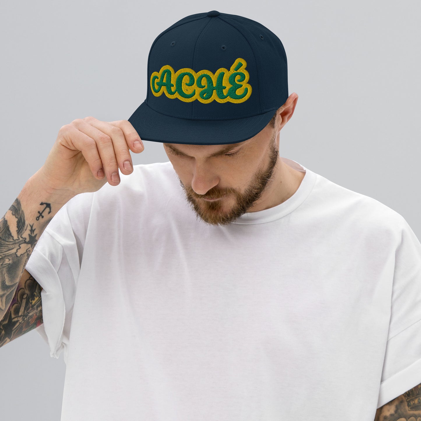 Aché Lucumi Script Snapback hat