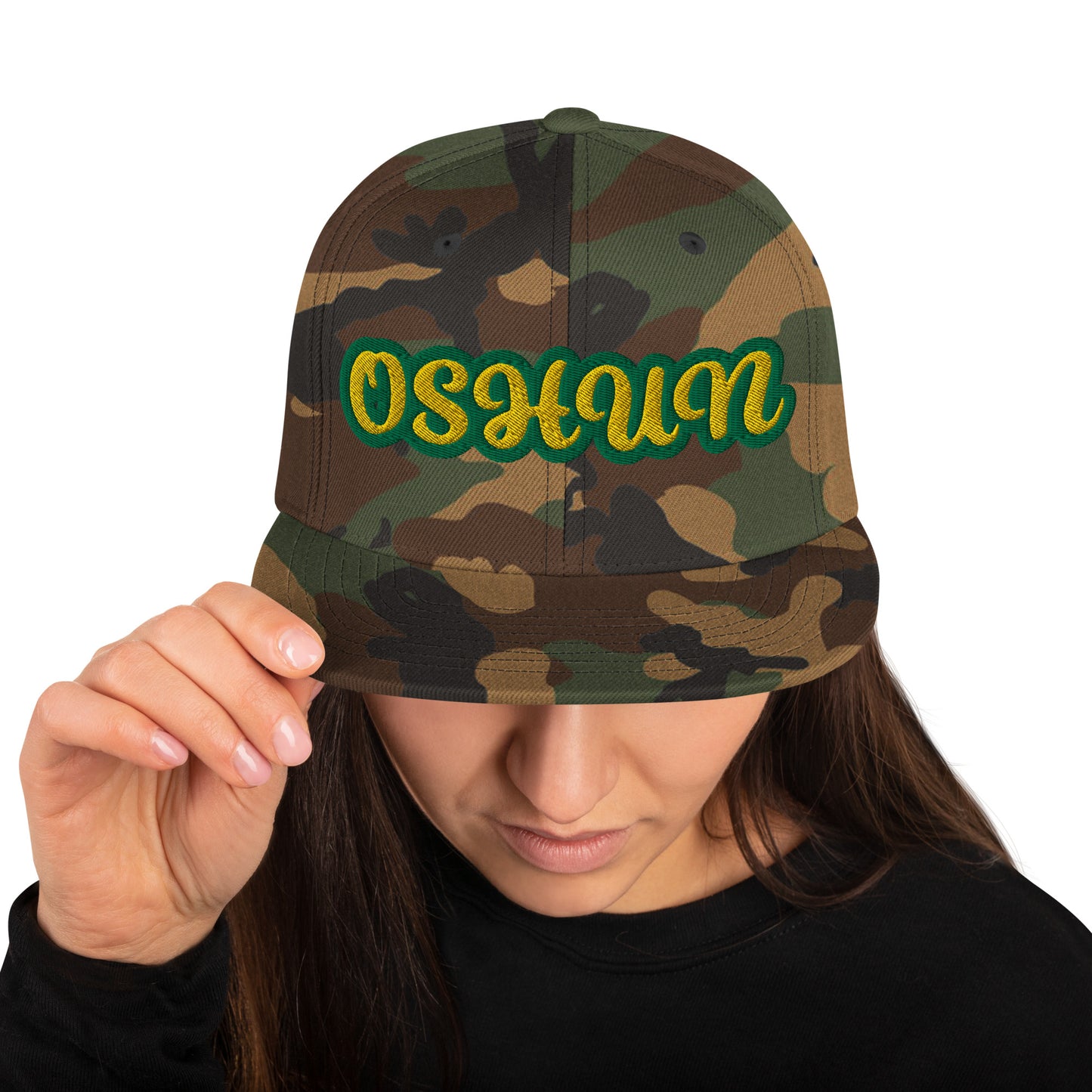 Oshun Lucumi Script Snapback Hat