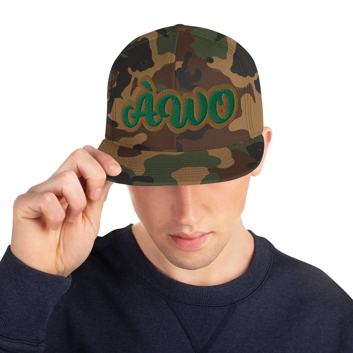 ÀWO 1 Isese Script Snapback hat