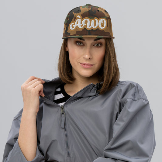 ÀWO 1 ELA Script Snapback hat