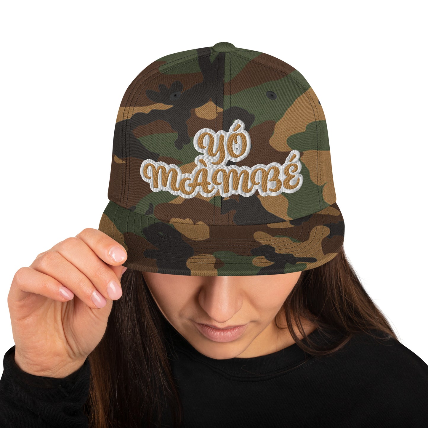 Yo Mambe Reverse Script Snapback hat