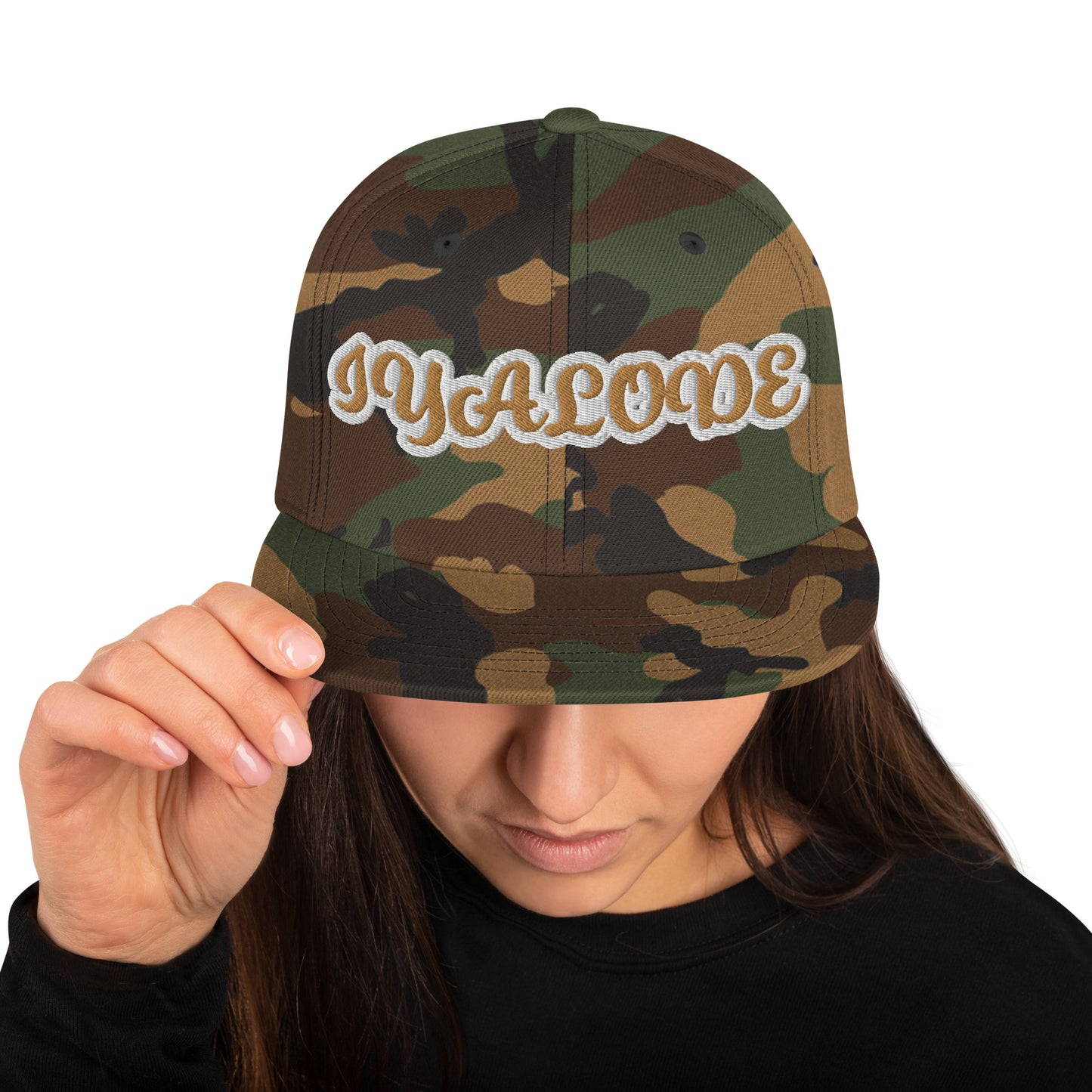 Iyalode Reverse Script Snapback hat