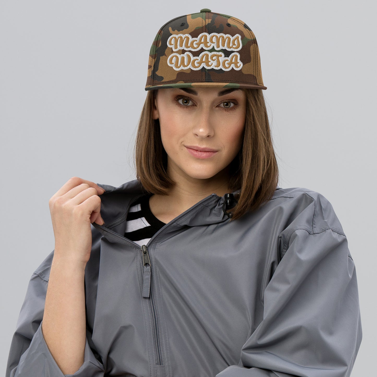 MAMI WATA Reverse Script Snapback hat