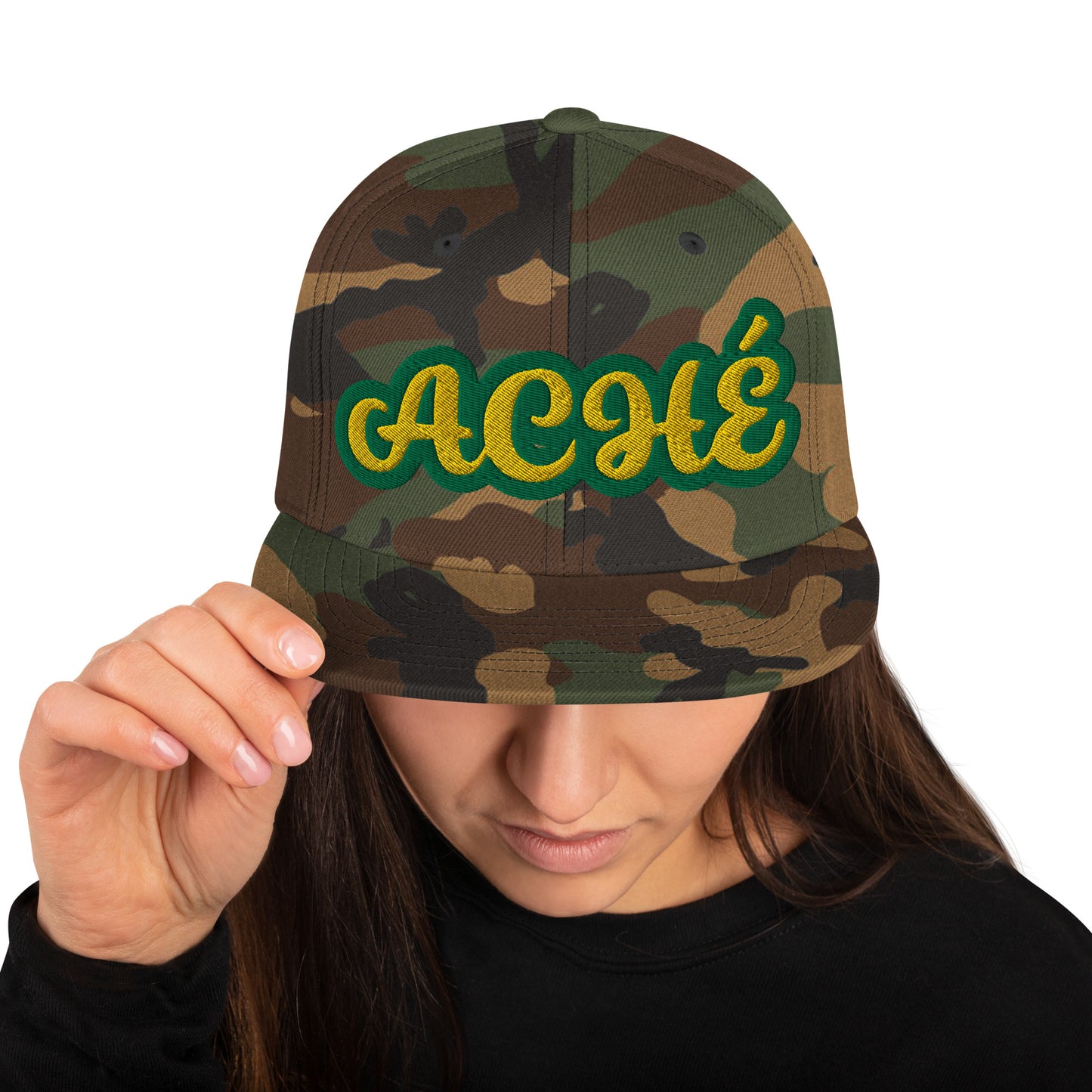 Aché Lucumi  Reverse Script Snapback hat