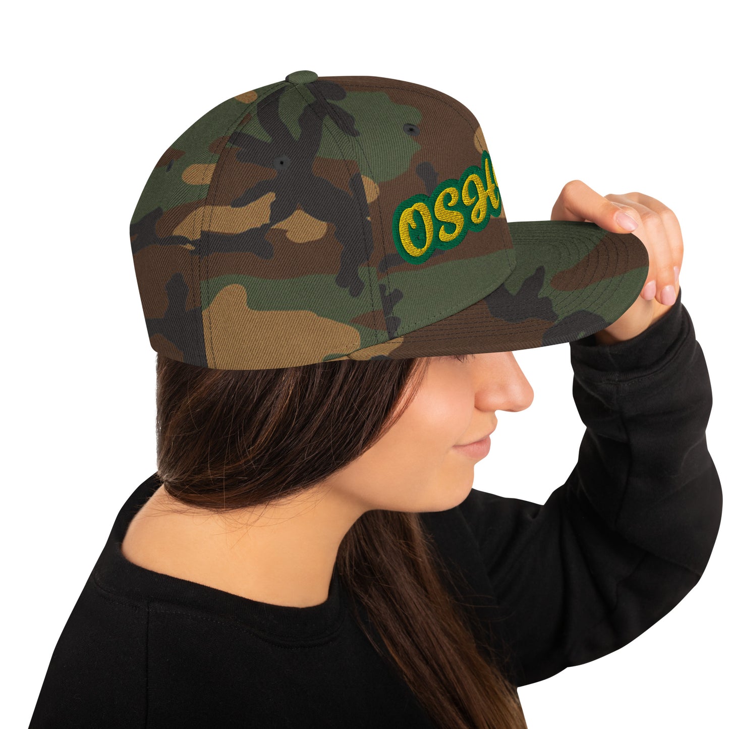 Oshun Lucumi Script Snapback Hat