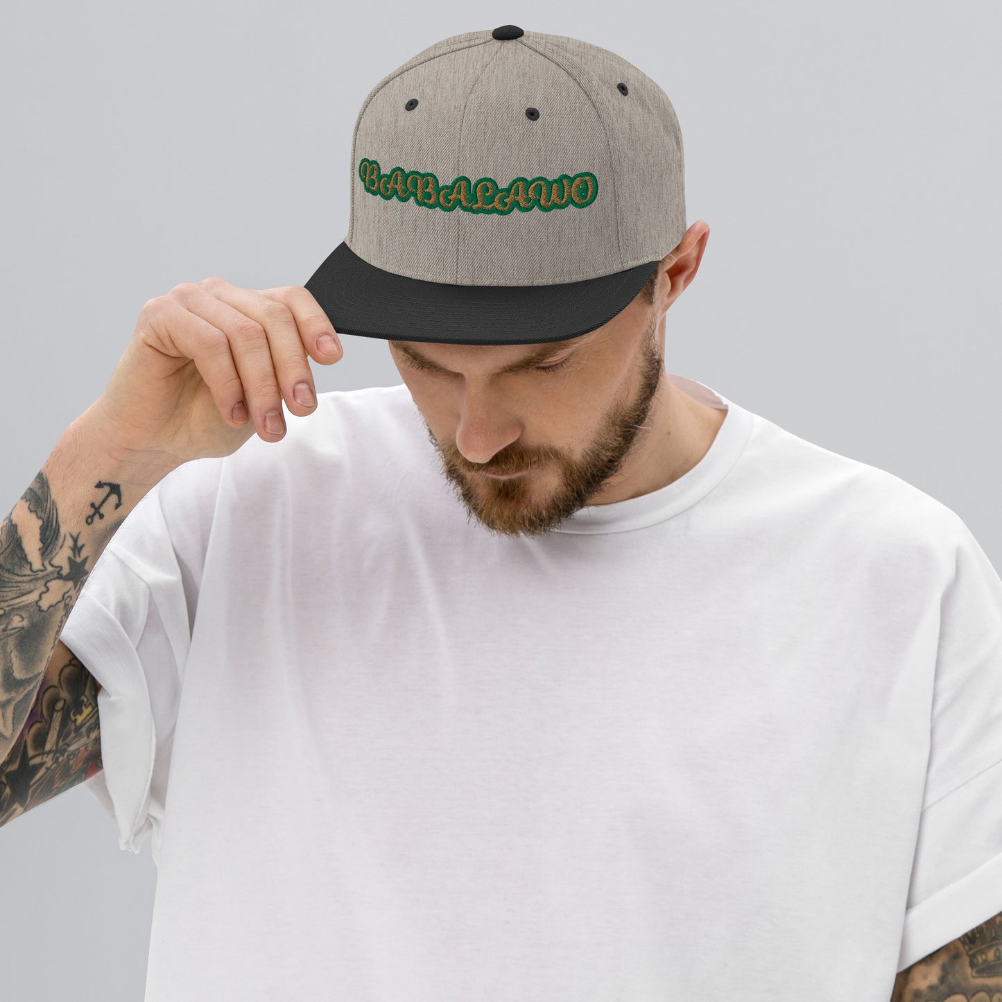 Babalawo 1 Isese Reverse Script Snapback hat