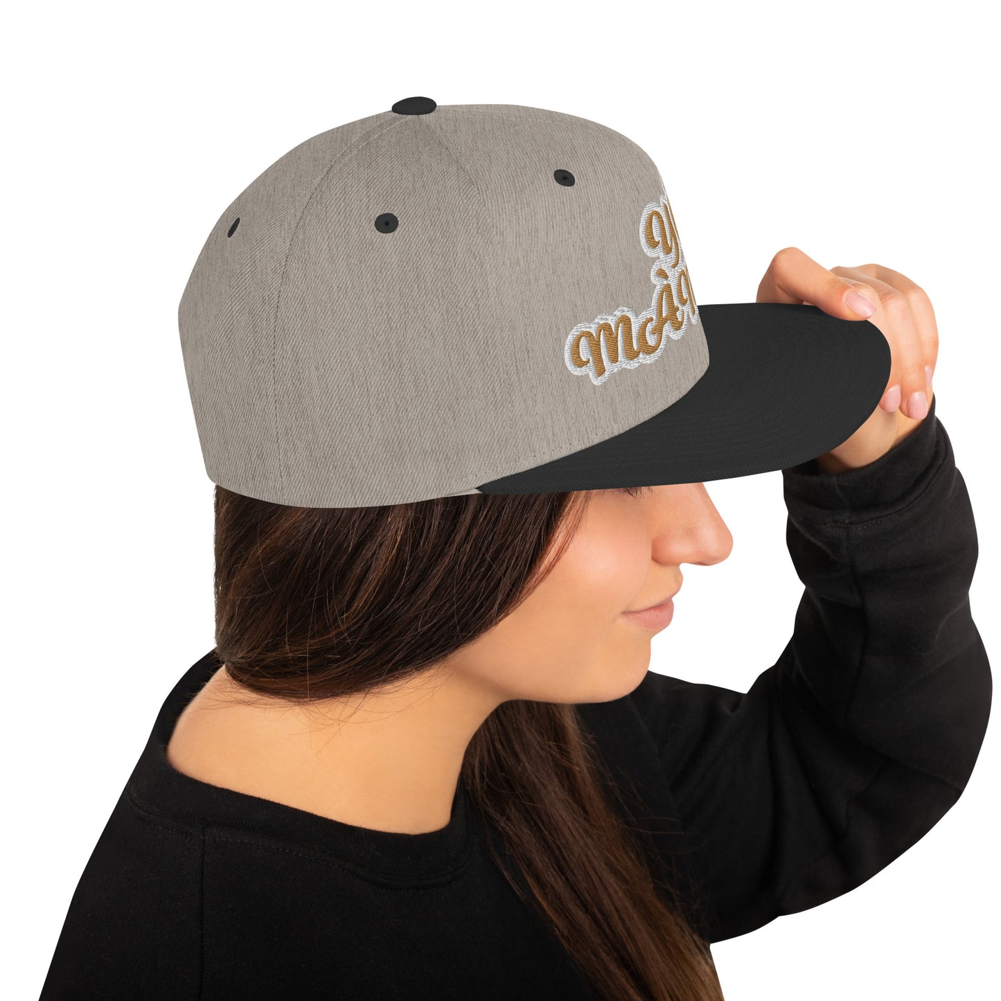 Yo Mambe Reverse Script Snapback hat