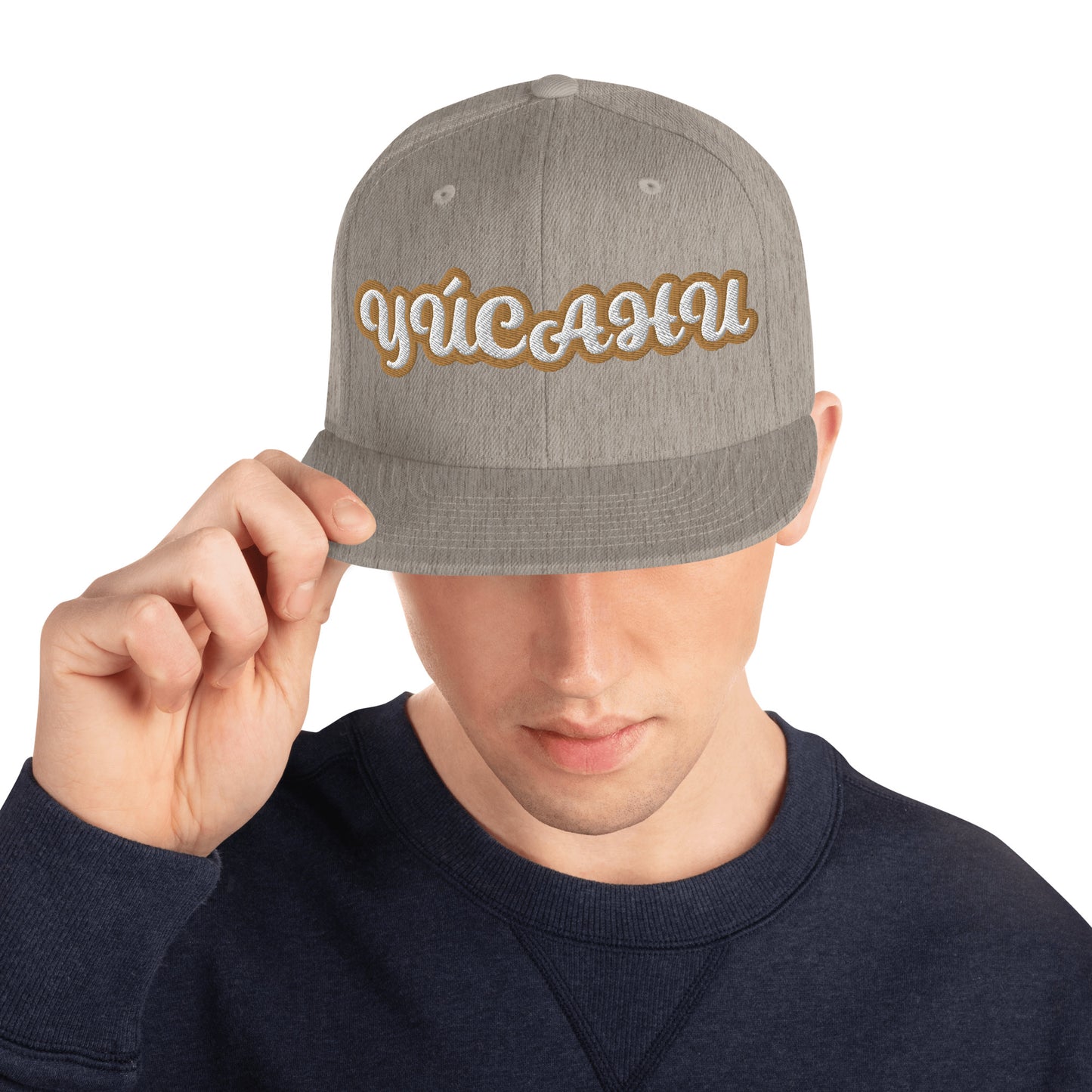 YUCAHU 1   Script Snapback hat