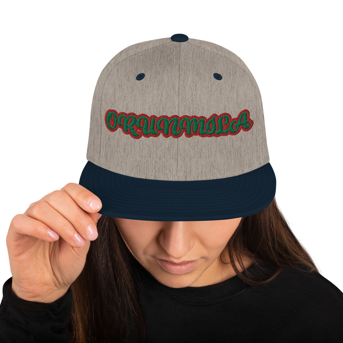 Orunmila Ájé Ju Ogun 3 Script Snapback Hat