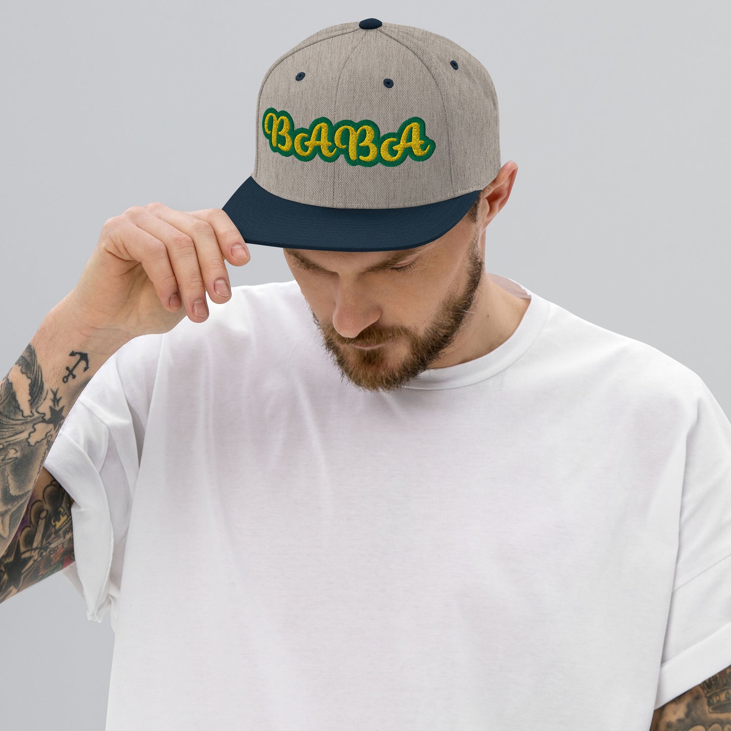 Baba 1 Lucumi Reverse Script Snapback hat