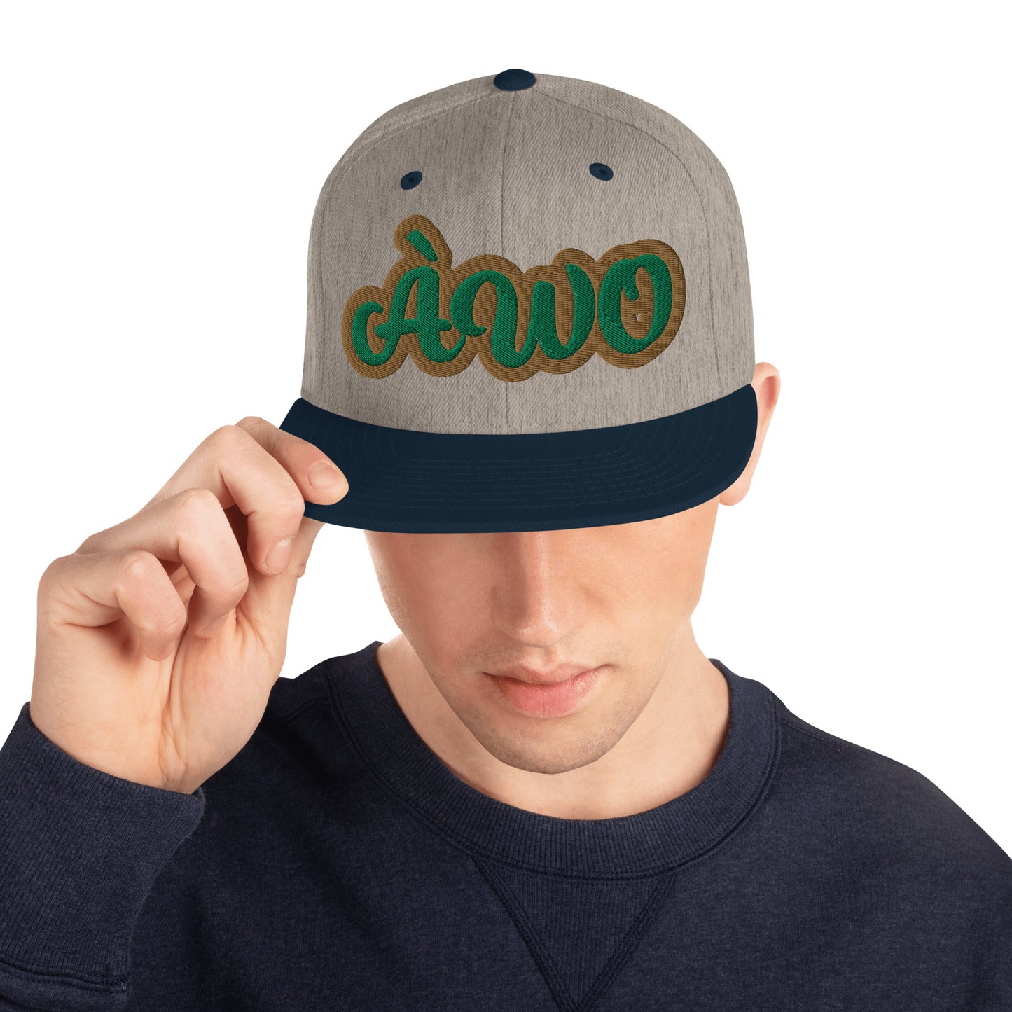 ÀWO 1 Isese Script Snapback hat