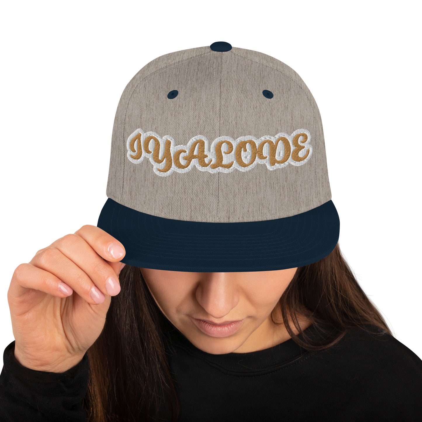 Iyalode Reverse Script Snapback hat