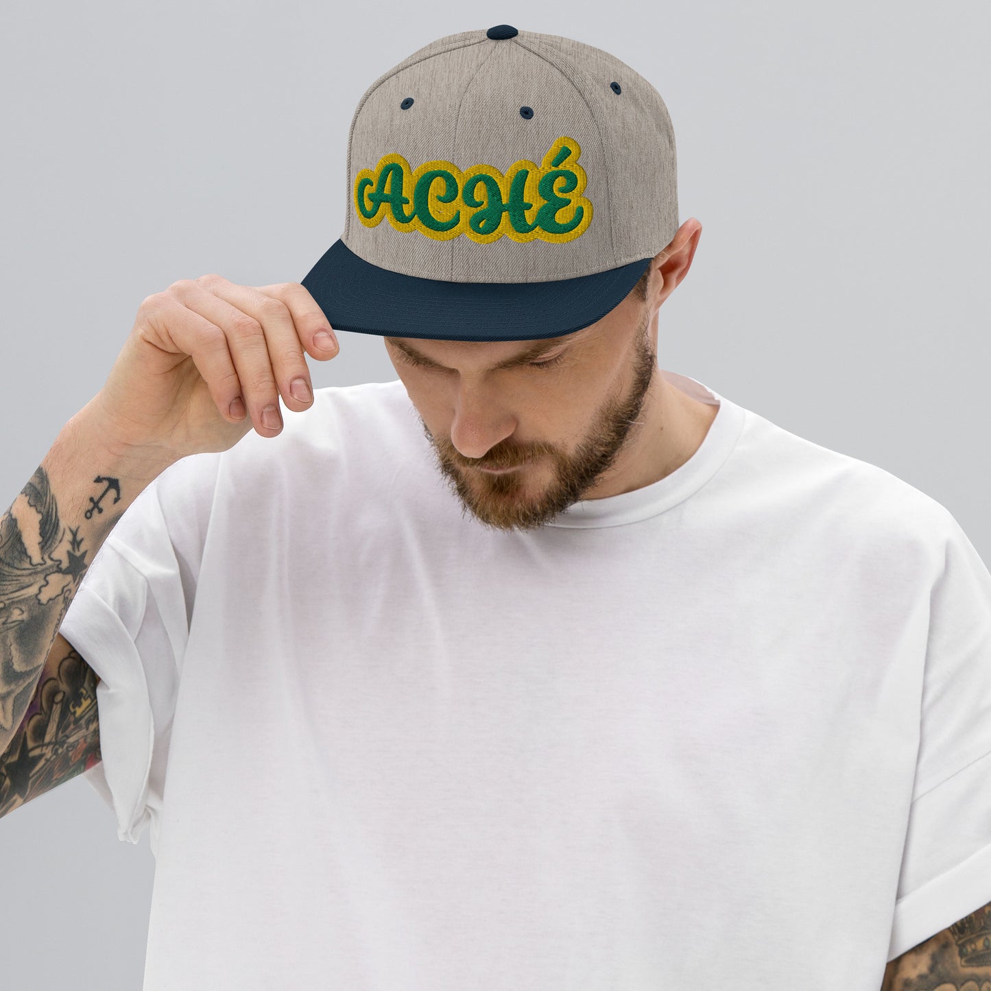 Aché Lucumi Script Snapback hat