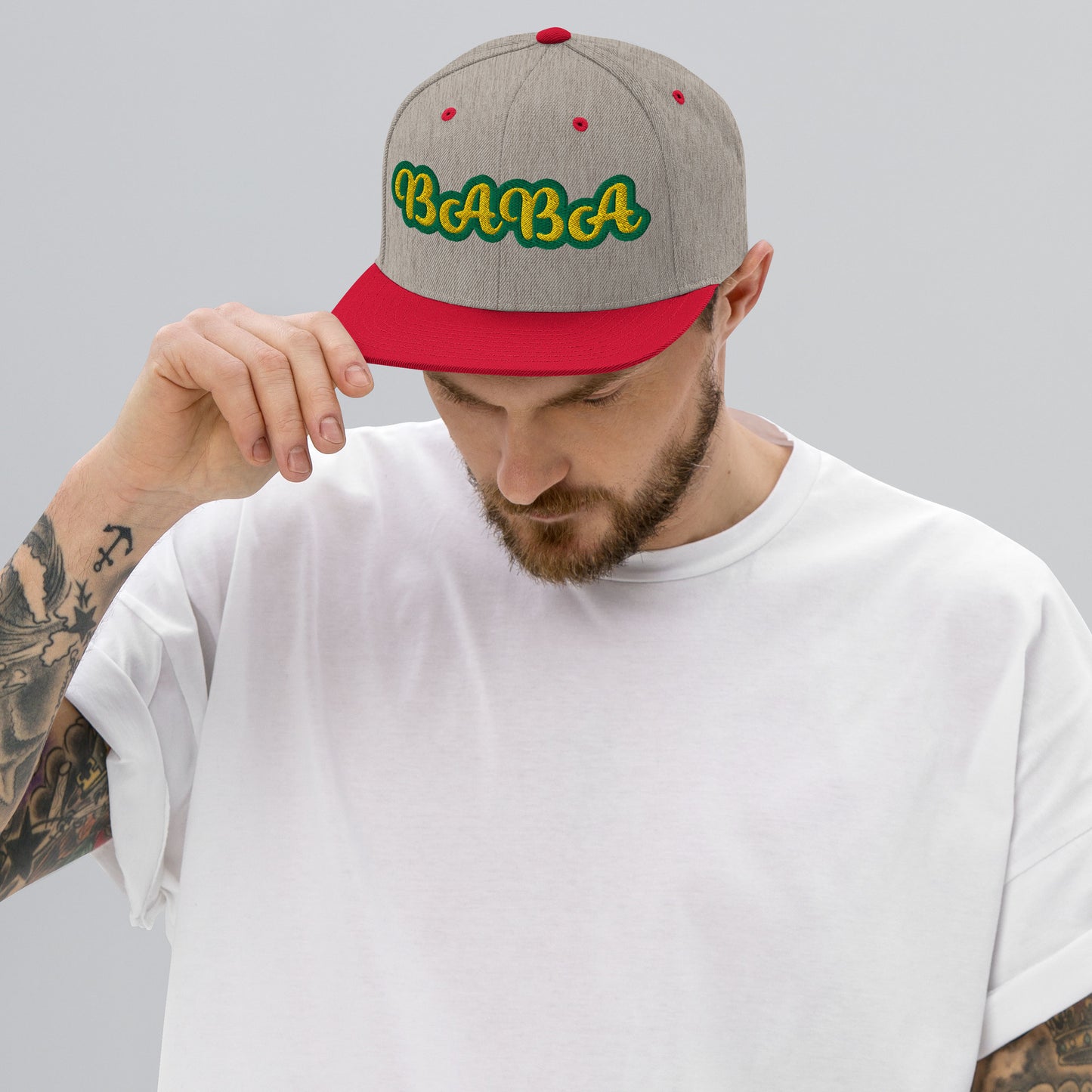 Baba 1 Lucumi Reverse Script Snapback hat