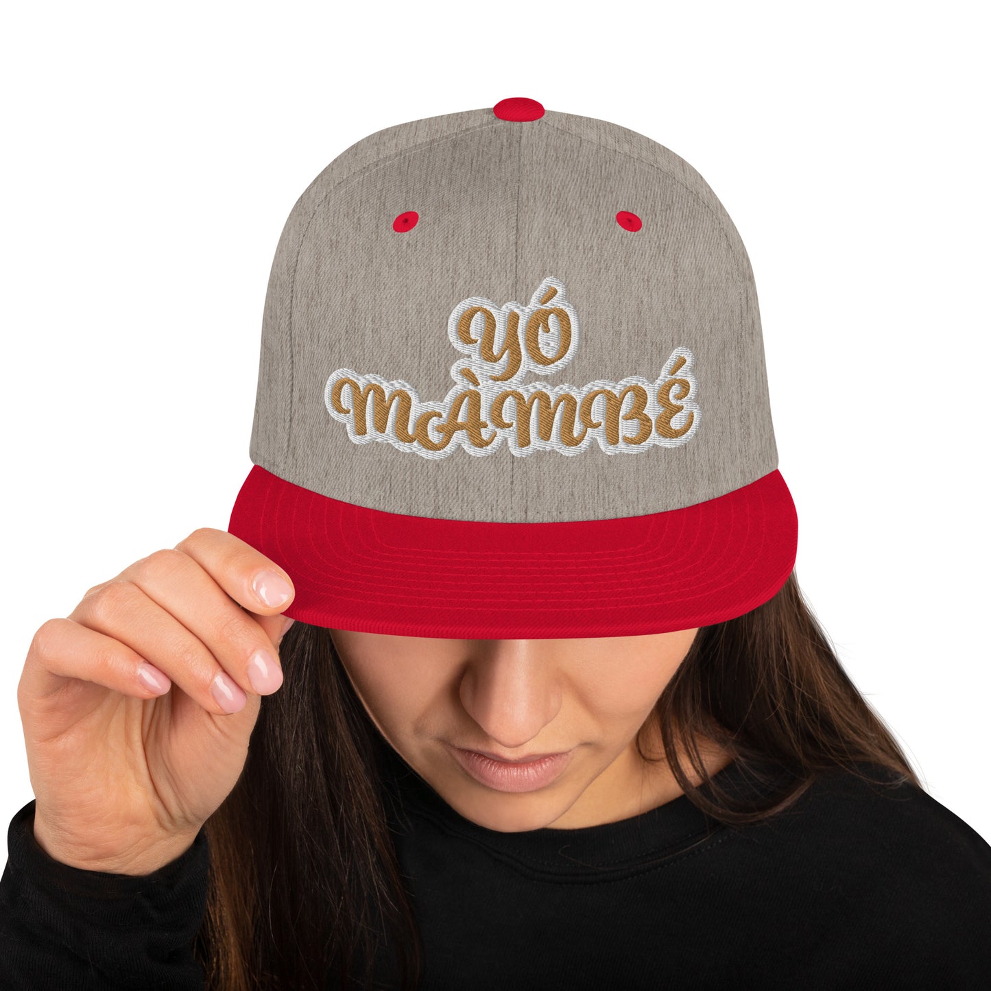 Yo Mambe Reverse Script Snapback hat