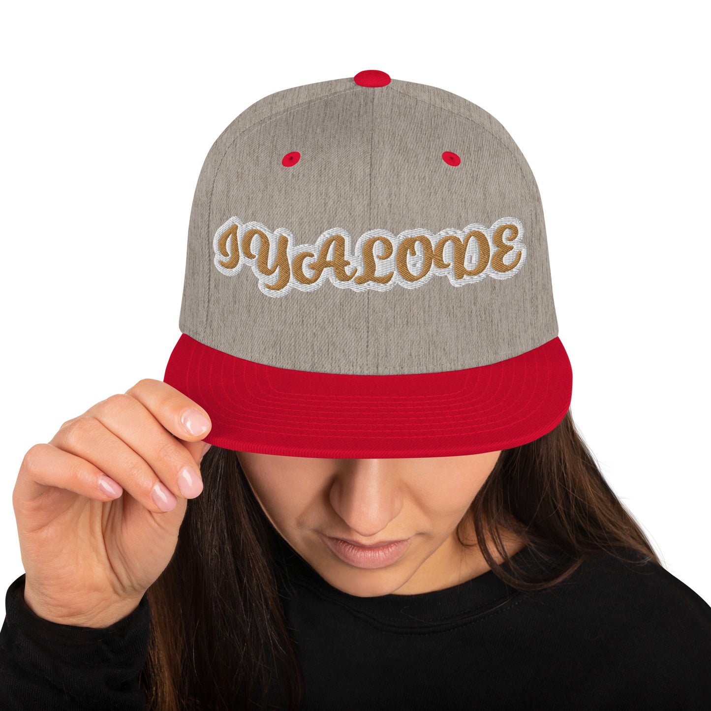 Iyalode Reverse Script Snapback hat