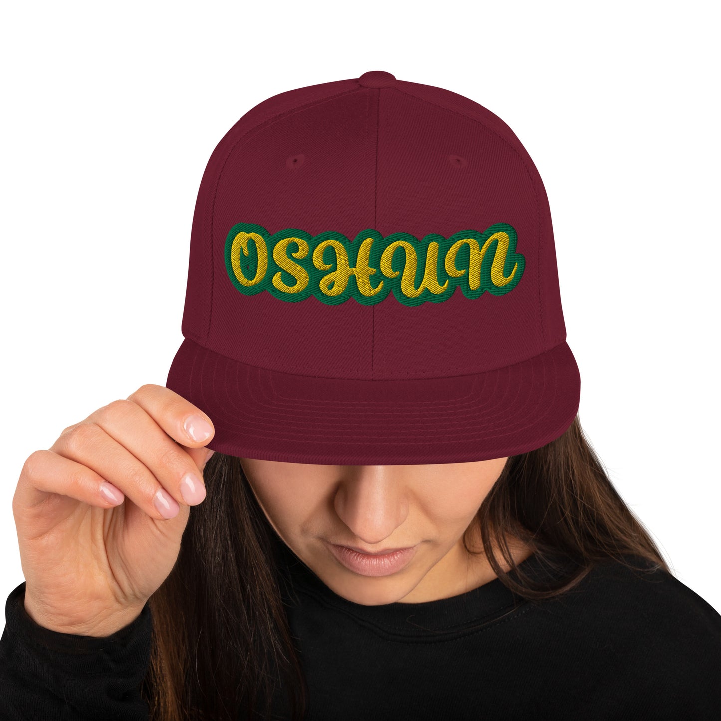 Oshun Lucumi Script Snapback Hat