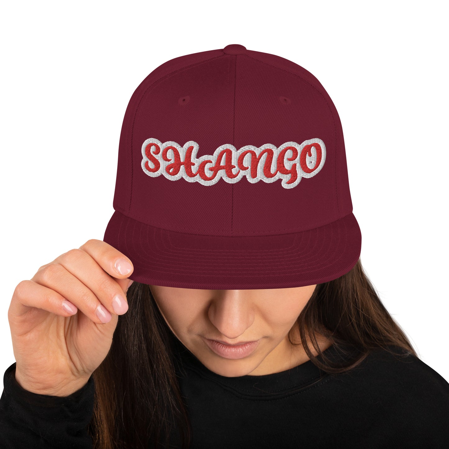Shango 1 Script Snapback Hat
