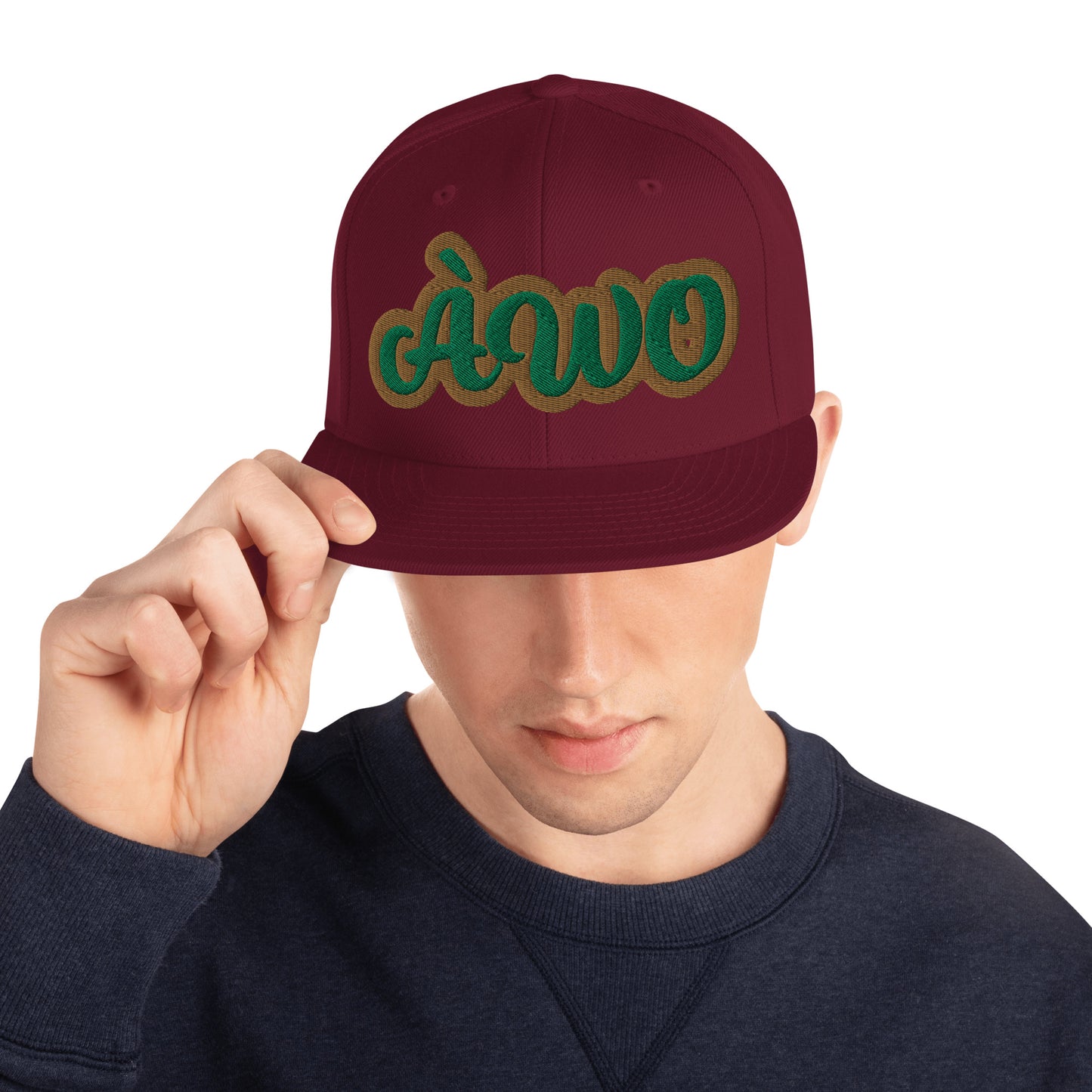 ÀWO 1 Isese Script Snapback hat