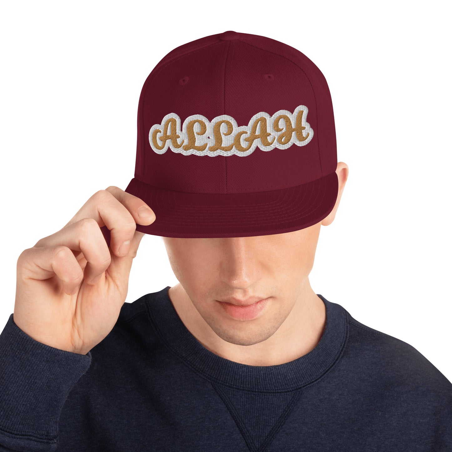 Allah 1 Reverse Script Snapback hat