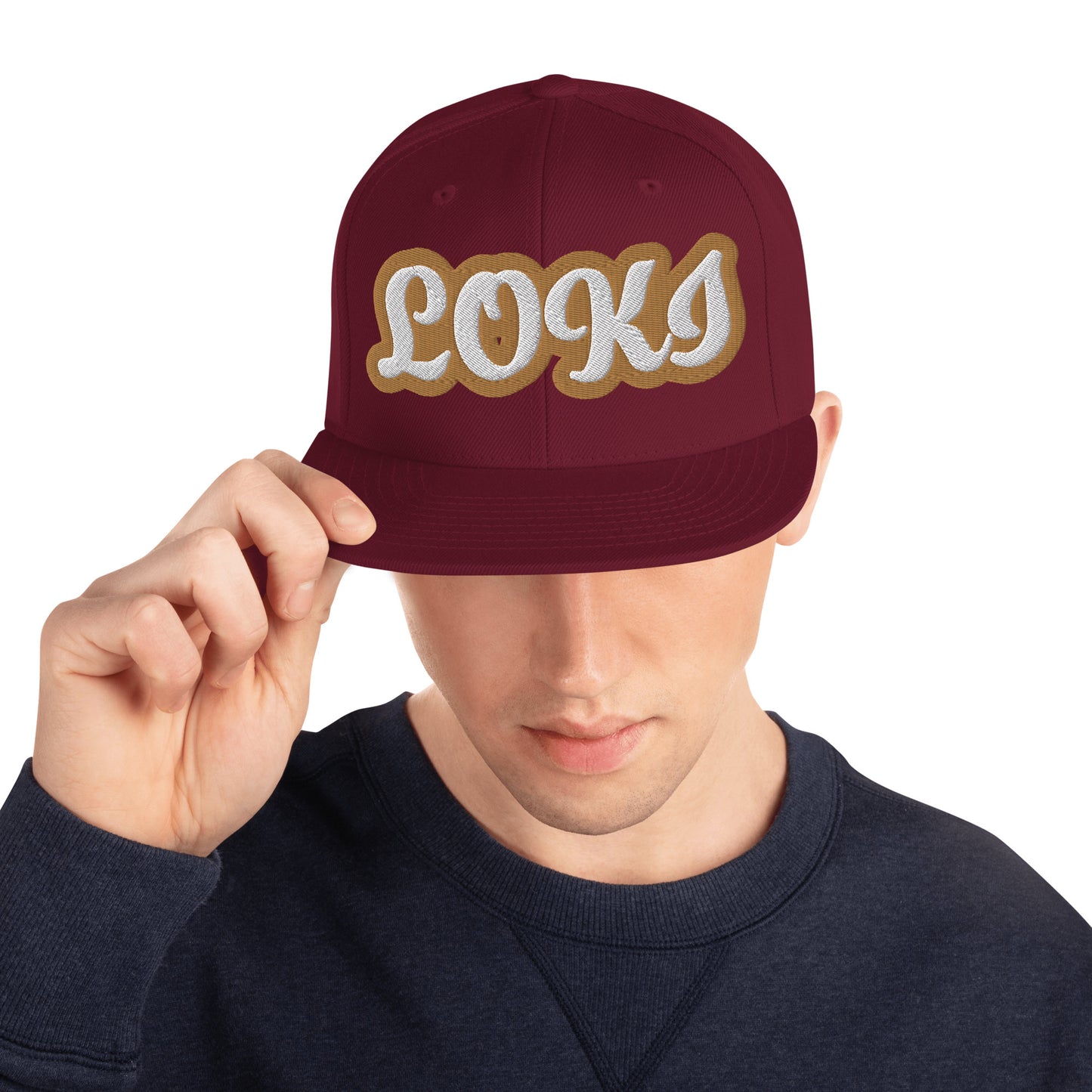 LOKI 1 Script Snapback hat