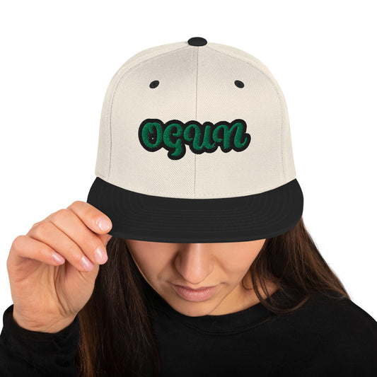 Ogun  1 Script Snapback Hat