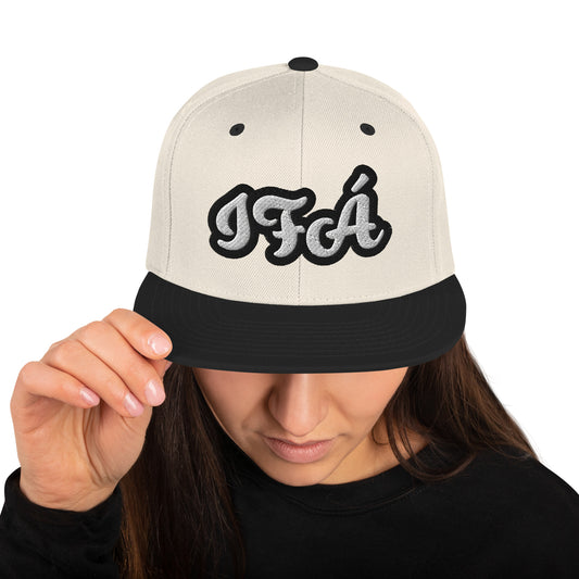 IFÁ Red 6 Script Snapback Hat