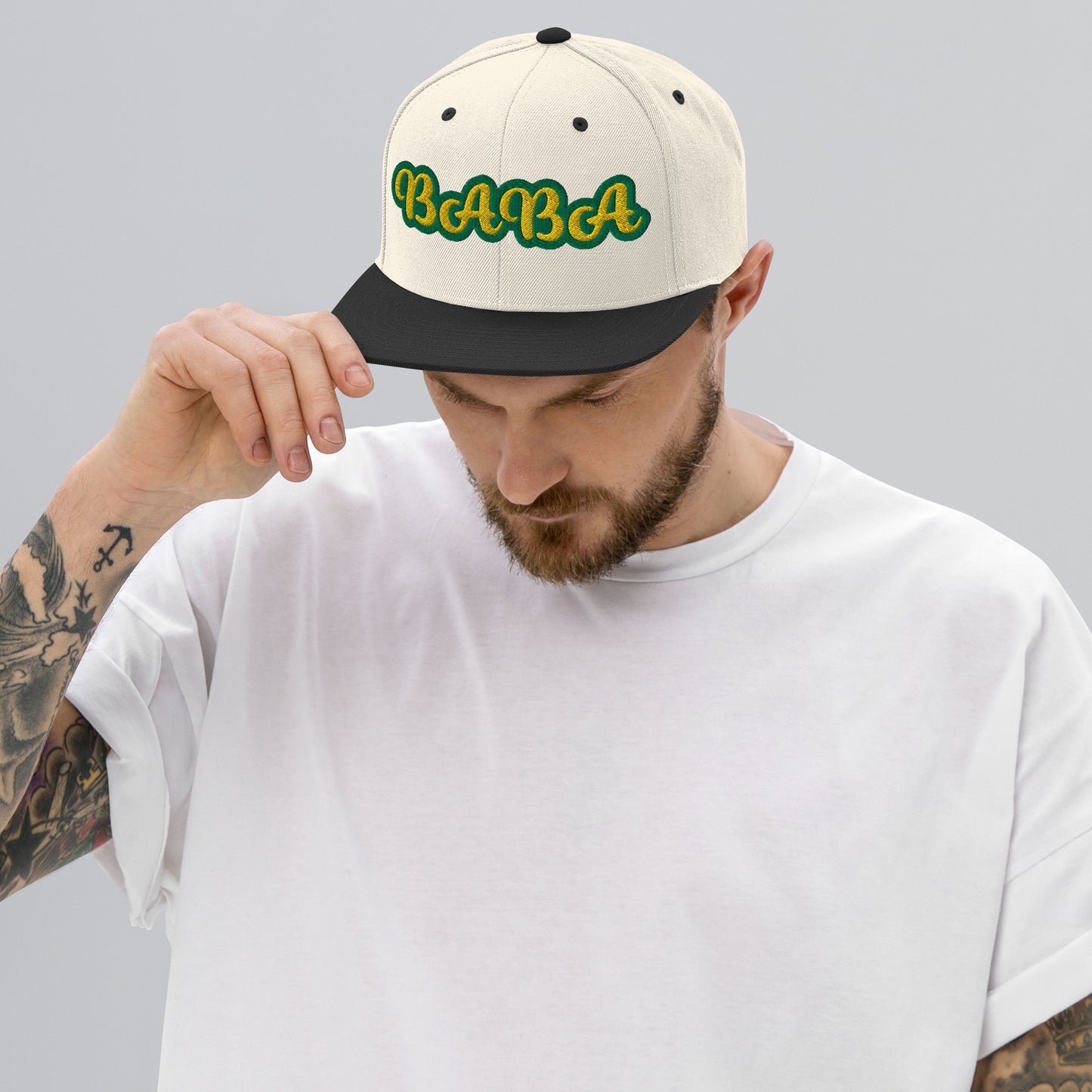 Baba 1 Lucumi Reverse Script Snapback hat