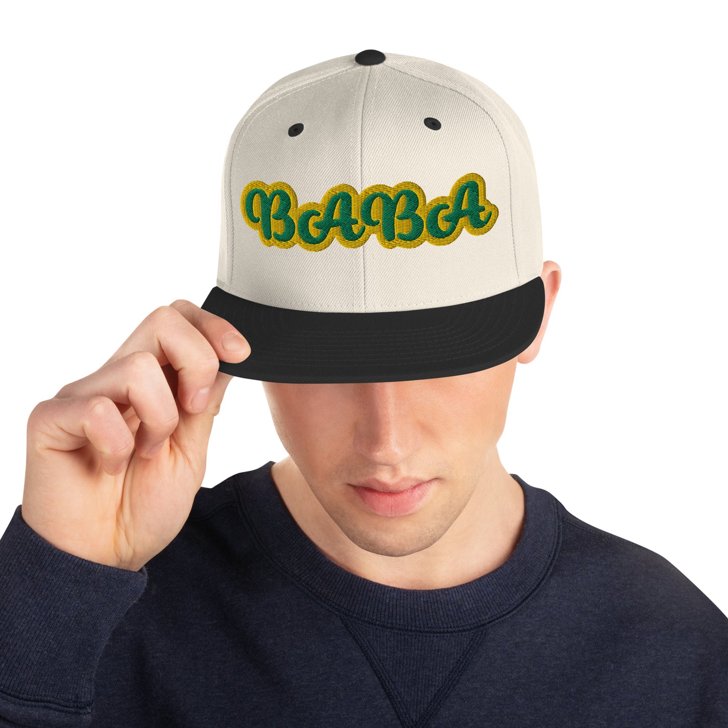 Baba 1 Lucumi Script Snapback hat