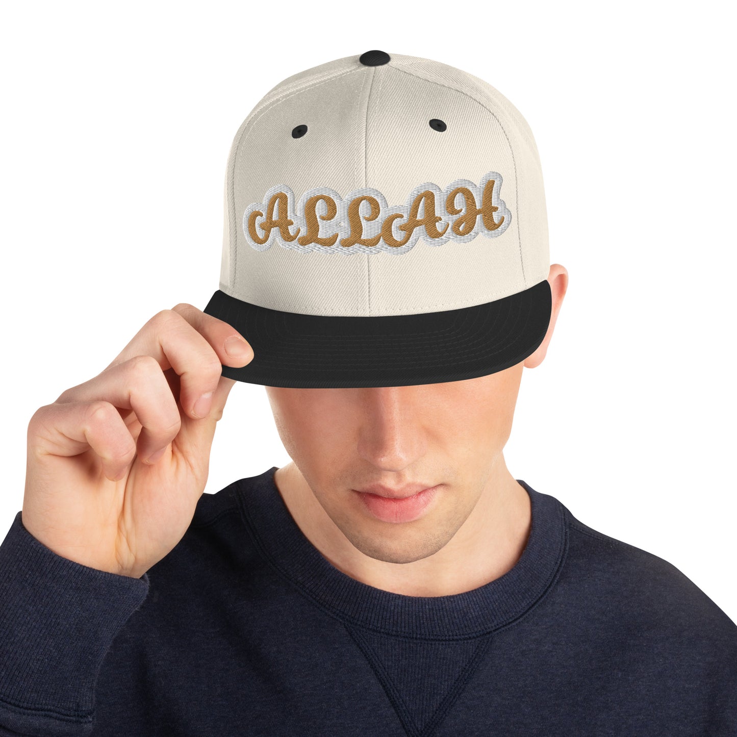 Allah 1 Reverse Script Snapback hat