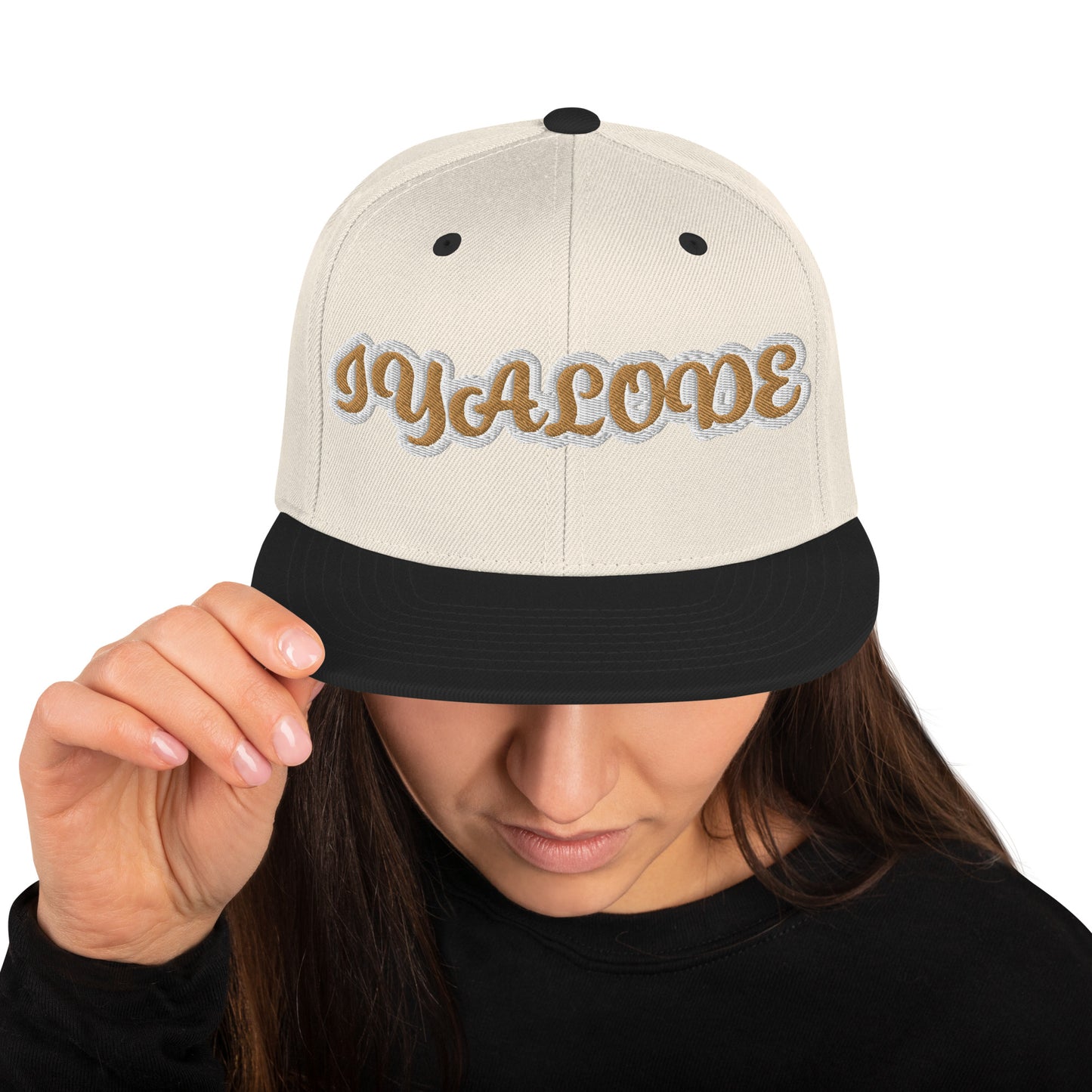 Iyalode Reverse Script Snapback hat