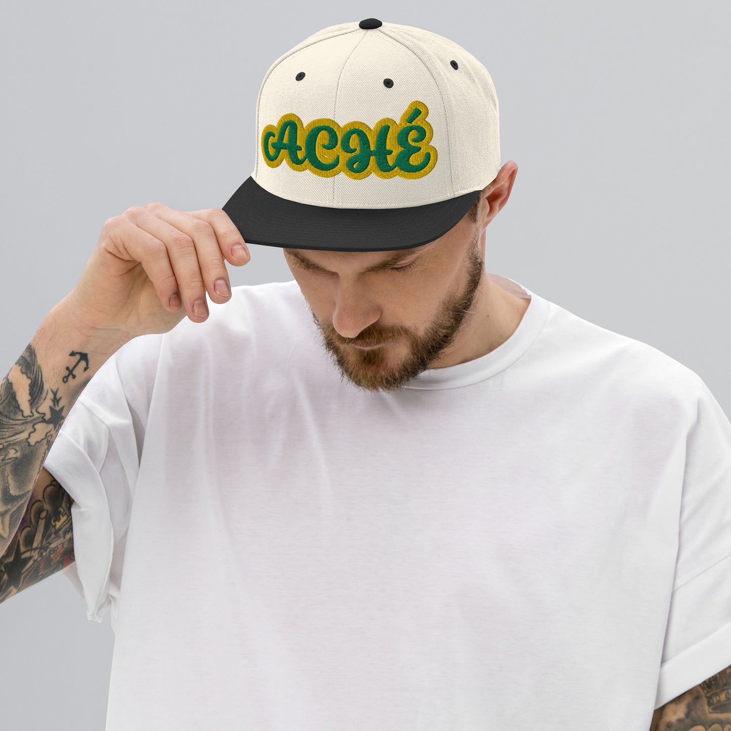 Aché Lucumi Script Snapback hat