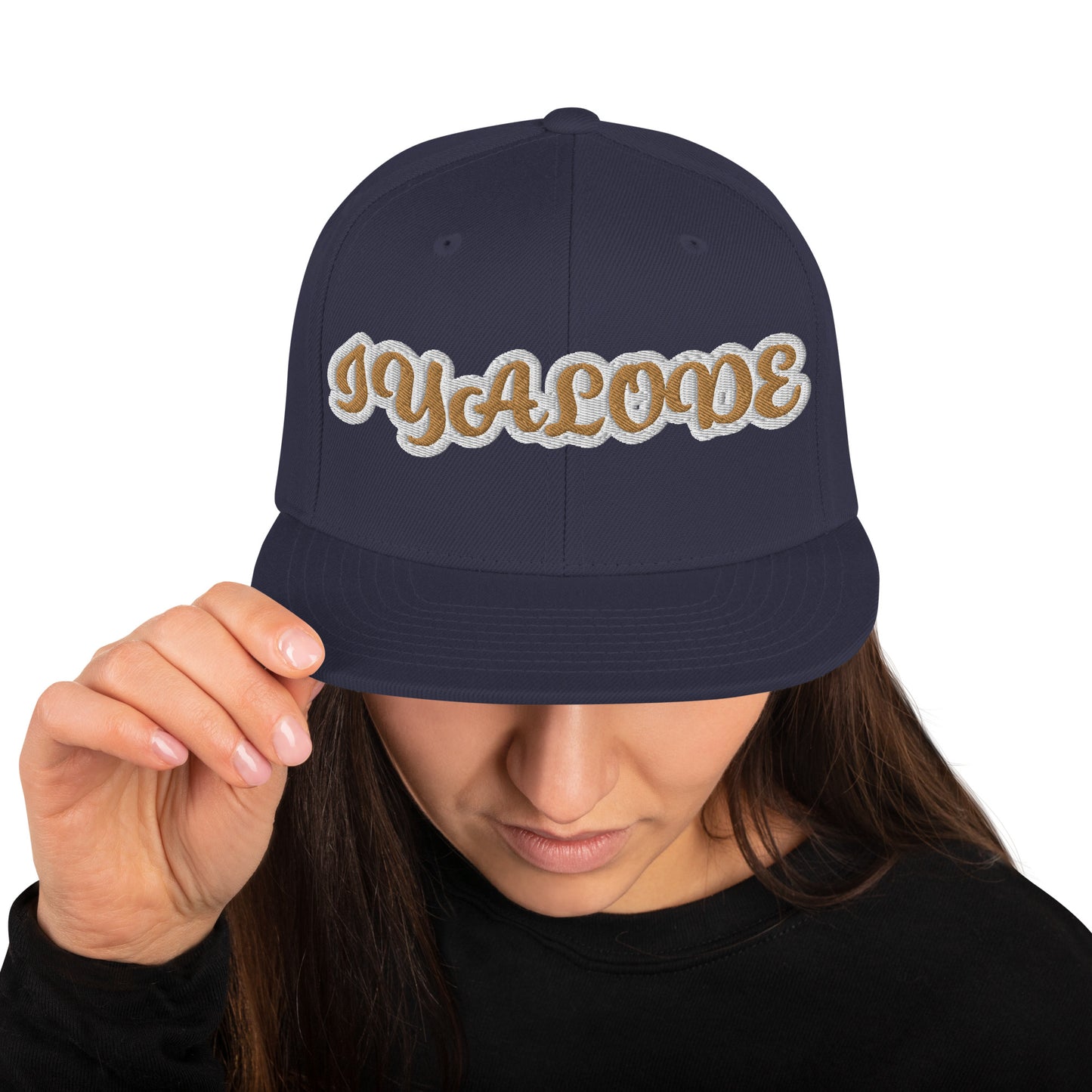 Iyalode Reverse Script Snapback hat