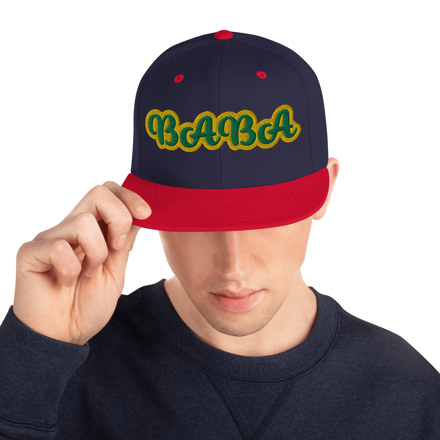 Baba 1 Lucumi Script Snapback hat