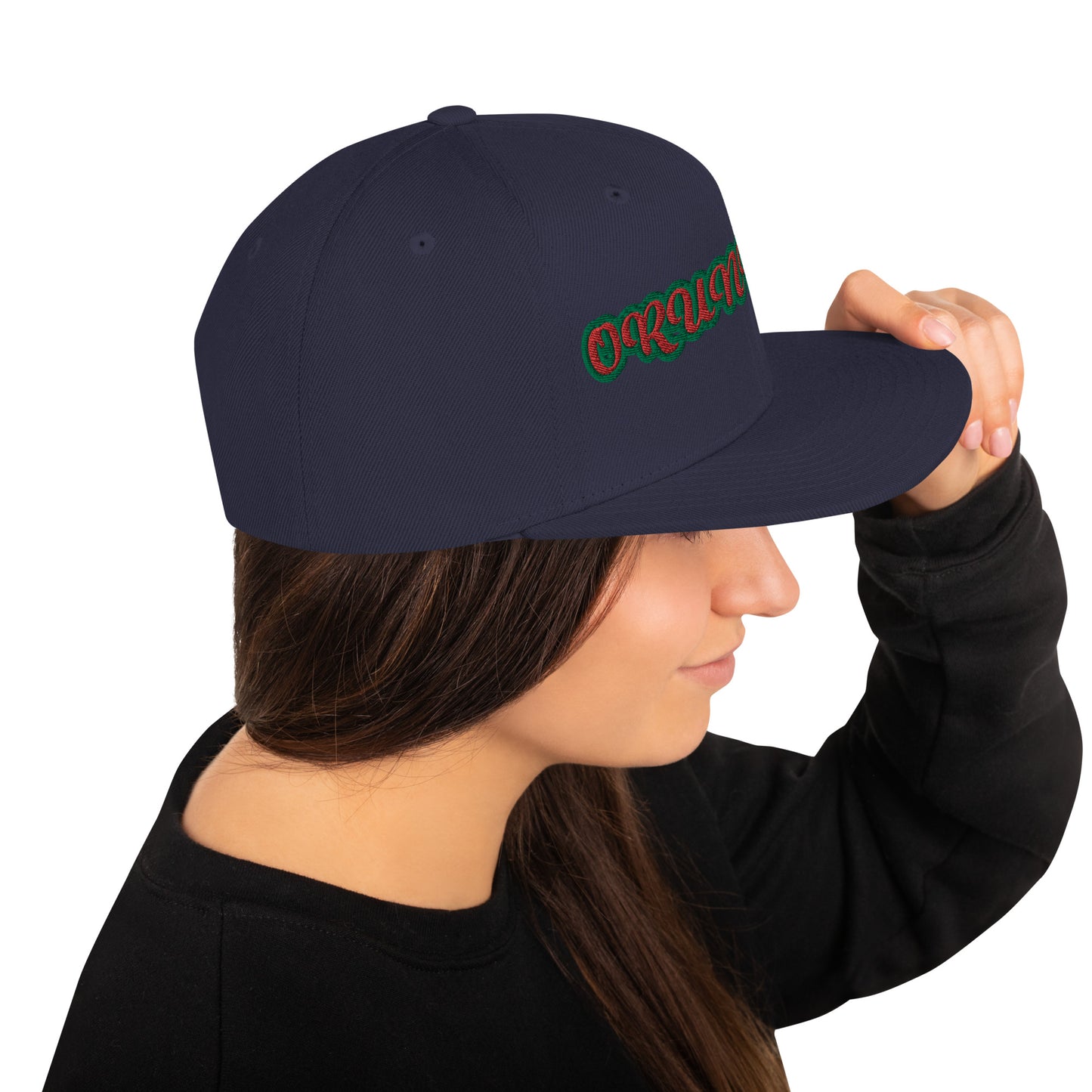 ORUNMILA Red/Green Snapback Hat