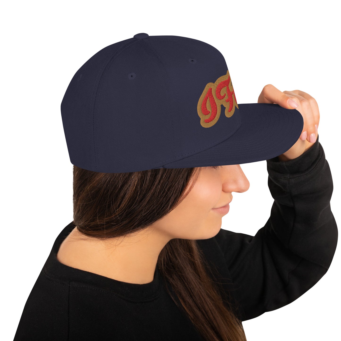 IFÁ Red 7 Script Snapback Hat