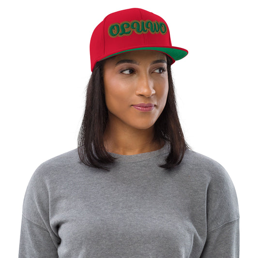 Oluwo 1 Isese Script Snapback hat