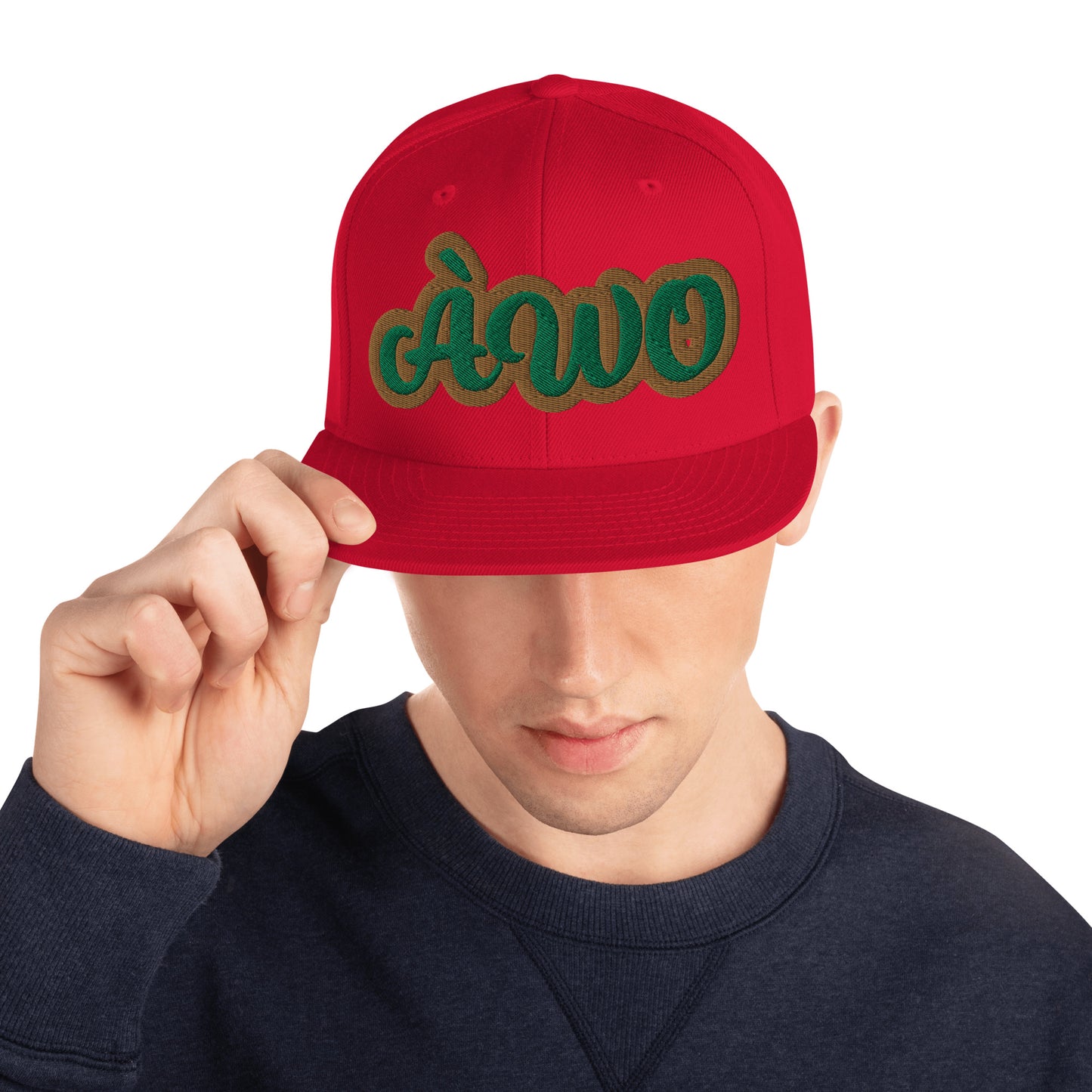 ÀWO 1 Isese Script Snapback hat