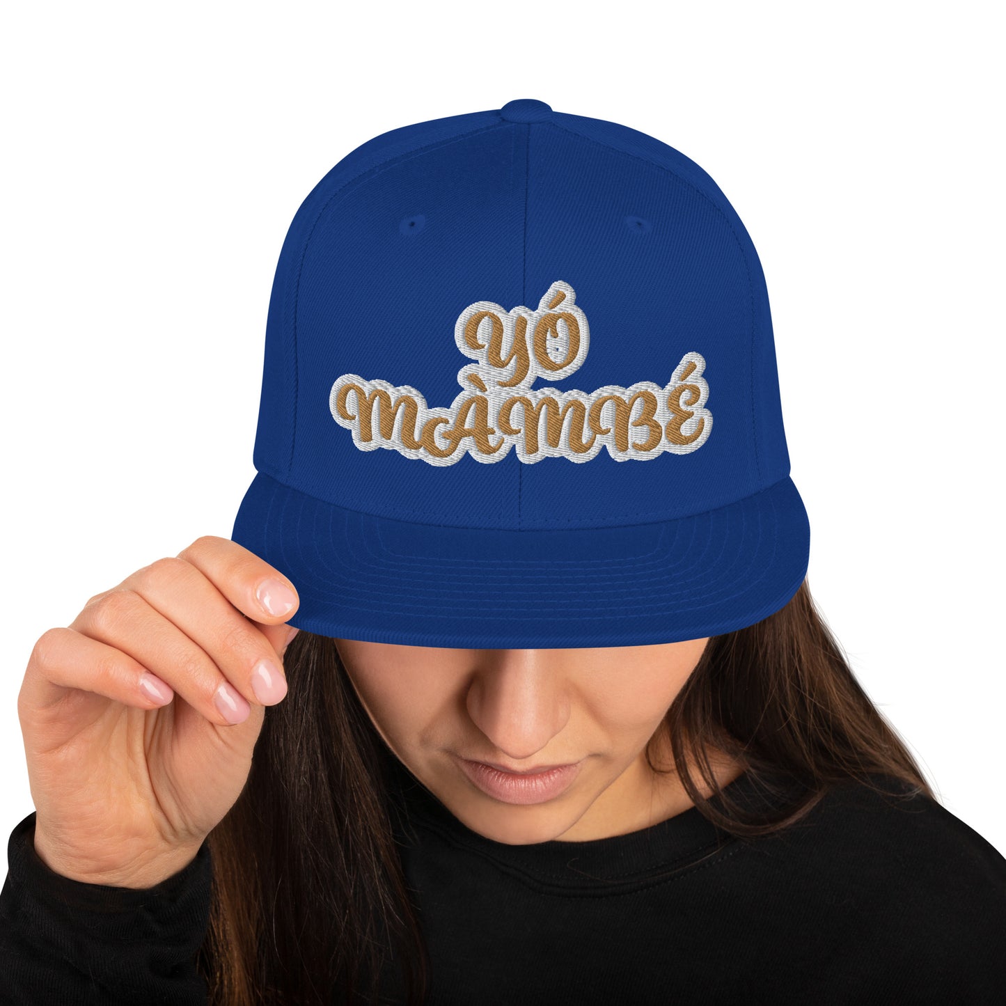 Yo Mambe Reverse Script Snapback hat