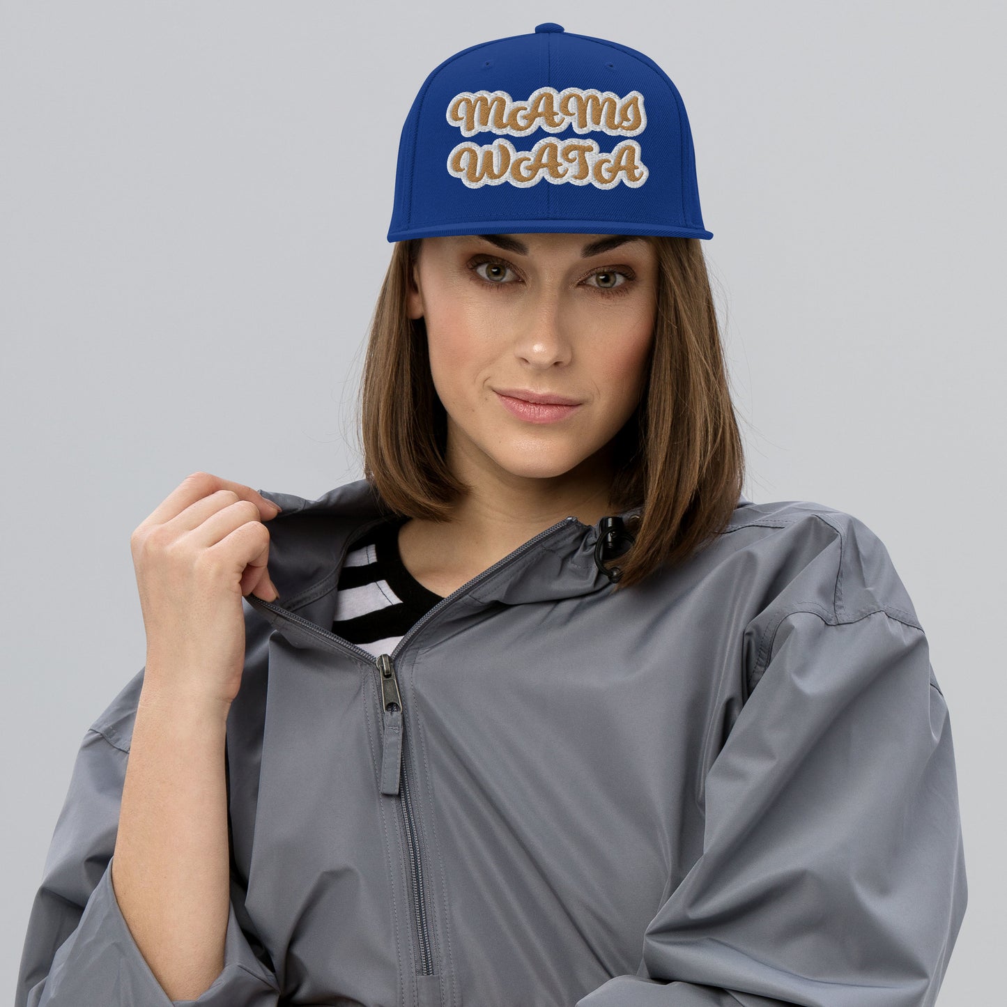 MAMI WATA Reverse Script Snapback hat