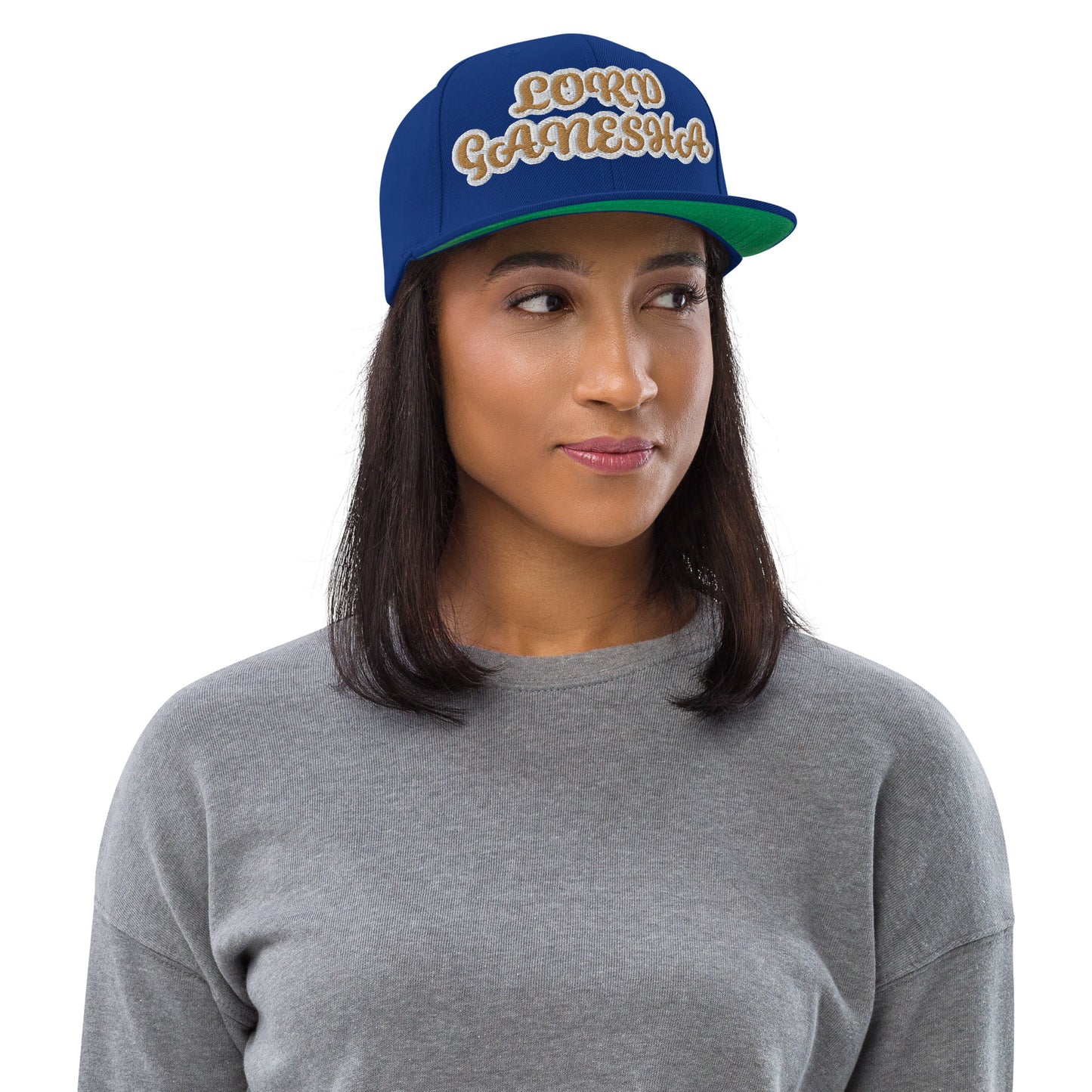 LORD GANESHA 1 Reverse Script Snapback hat