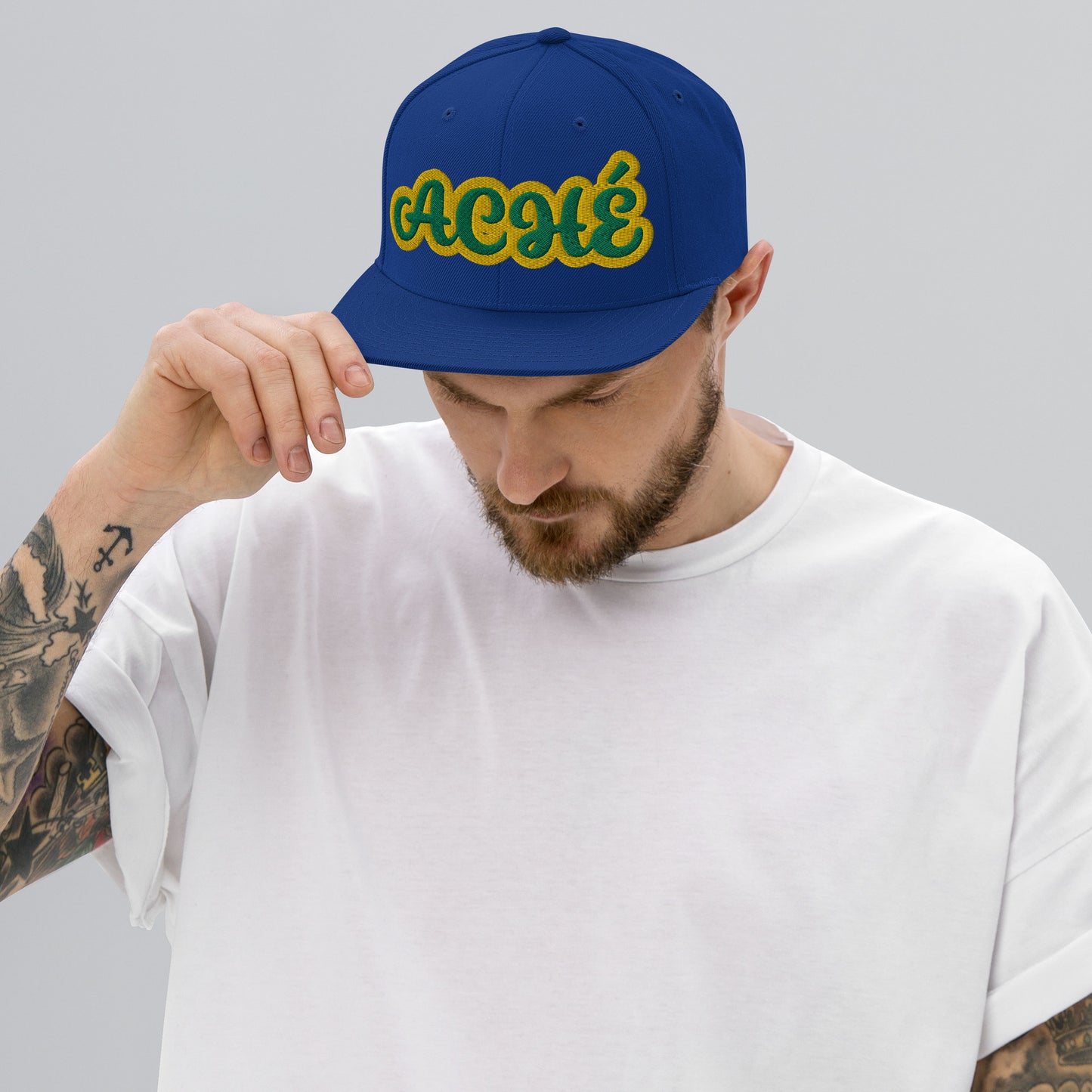 Aché Lucumi Script Snapback hat