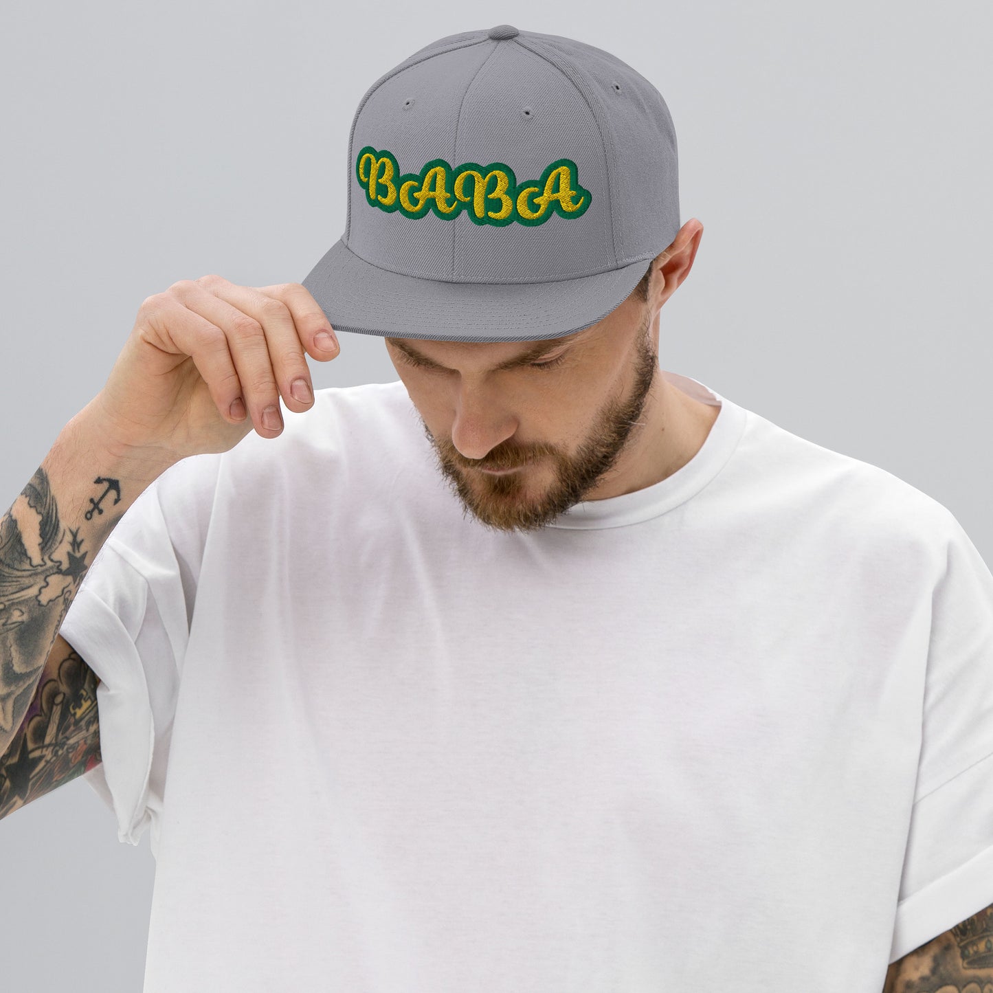 Baba 1 Lucumi Reverse Script Snapback hat