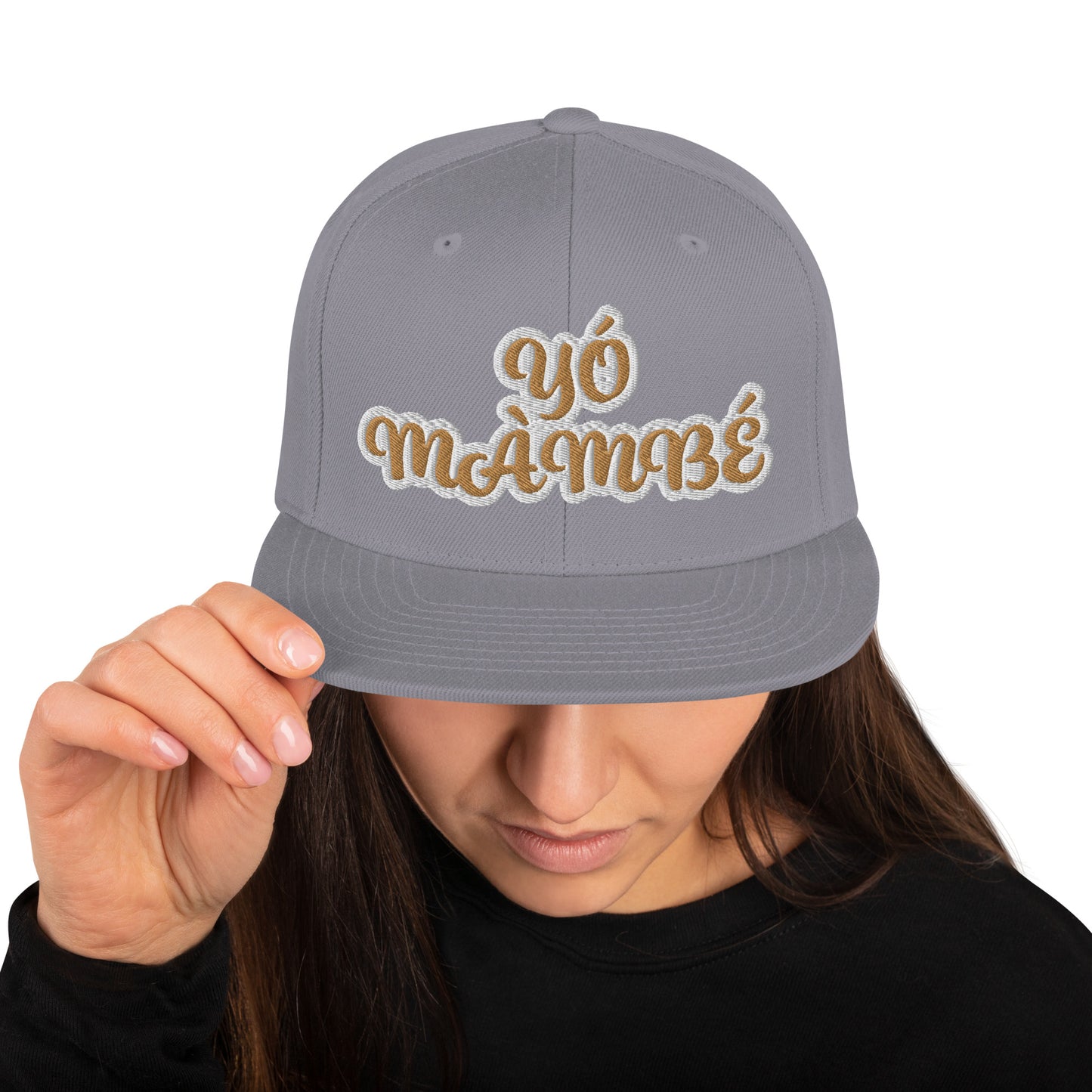 Yo Mambe Reverse Script Snapback hat