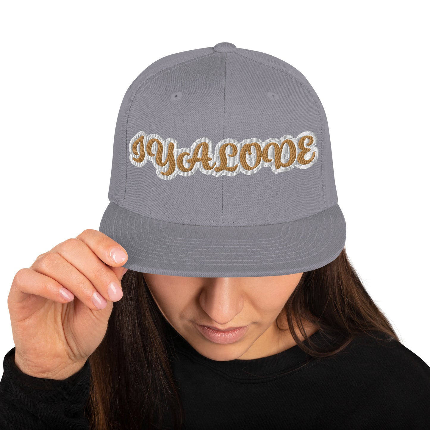 Iyalode Reverse Script Snapback hat