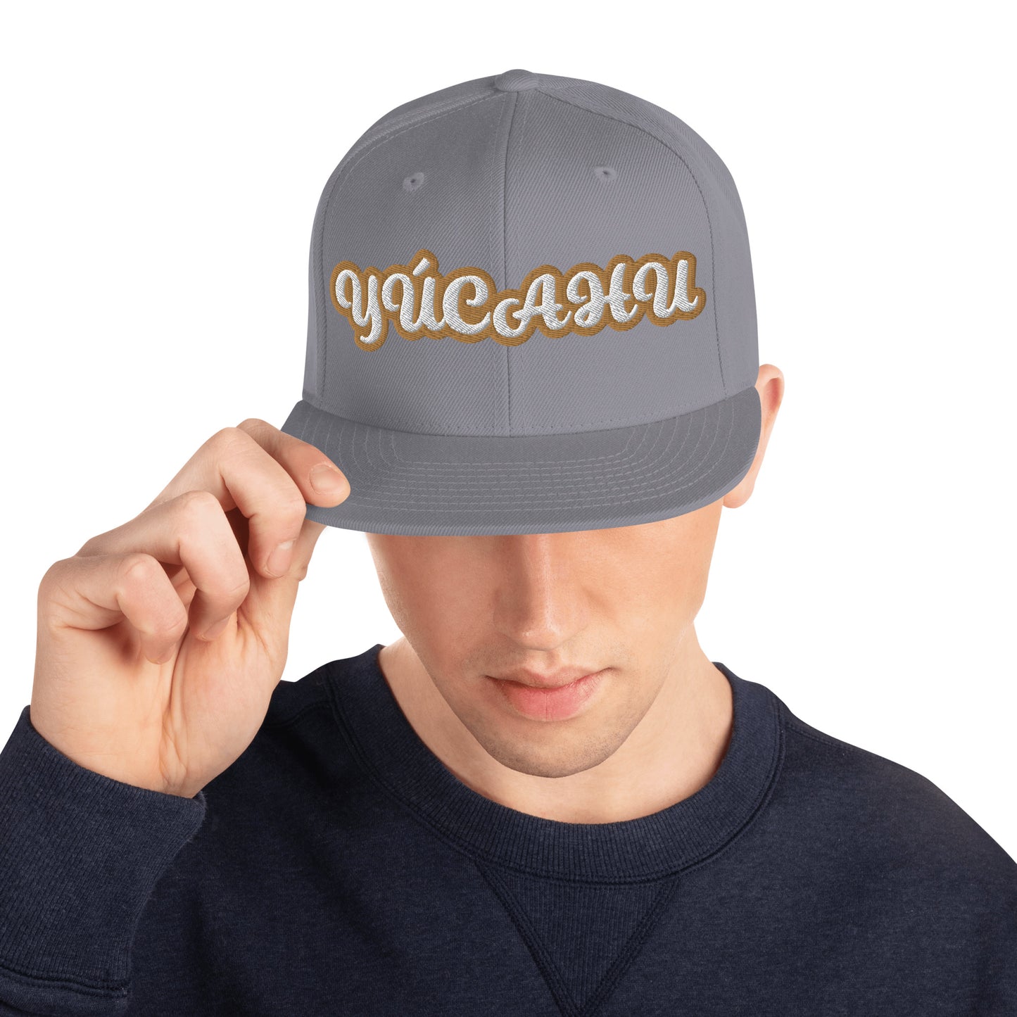 YUCAHU 1   Script Snapback hat