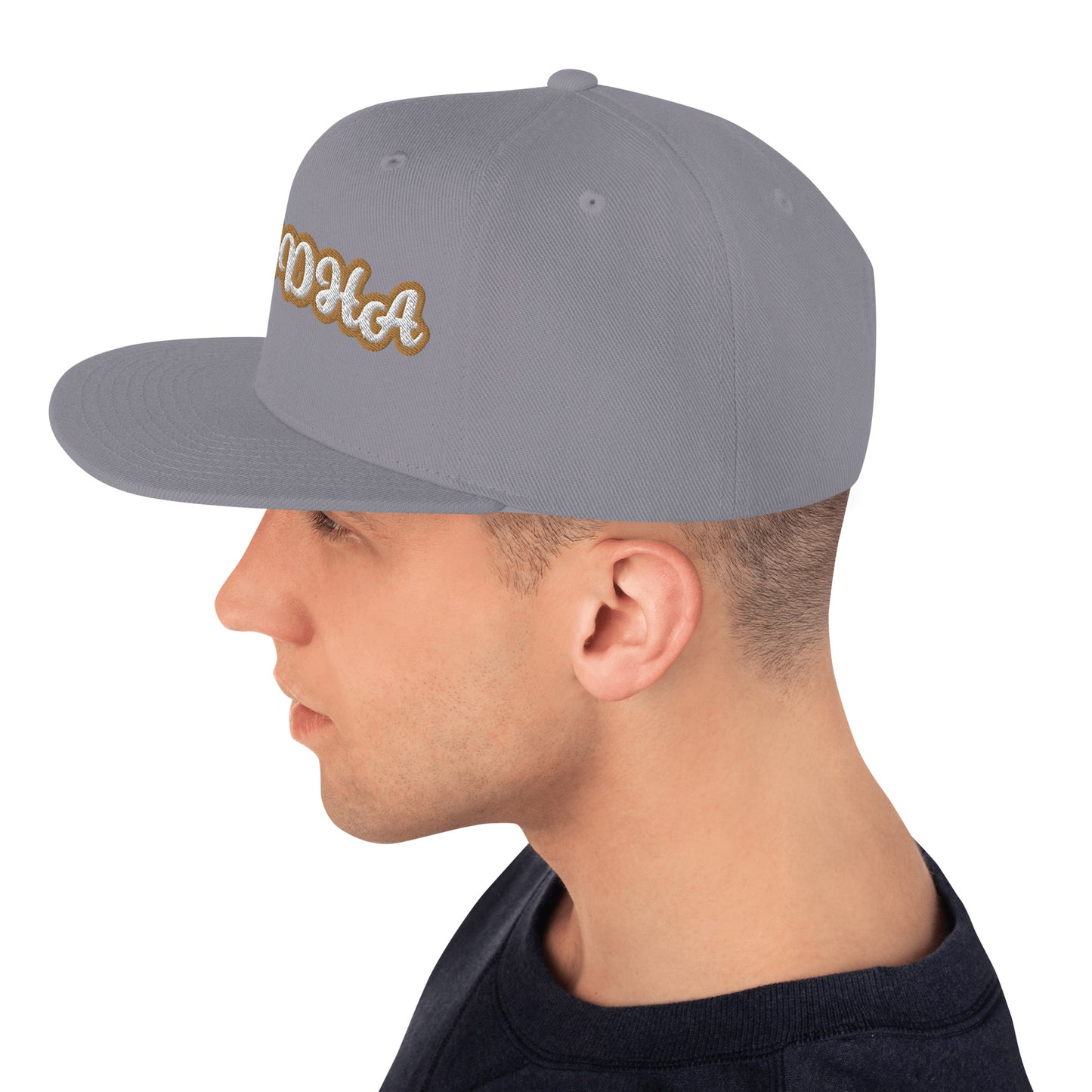 BUDDHA 1  Script Snapback hat