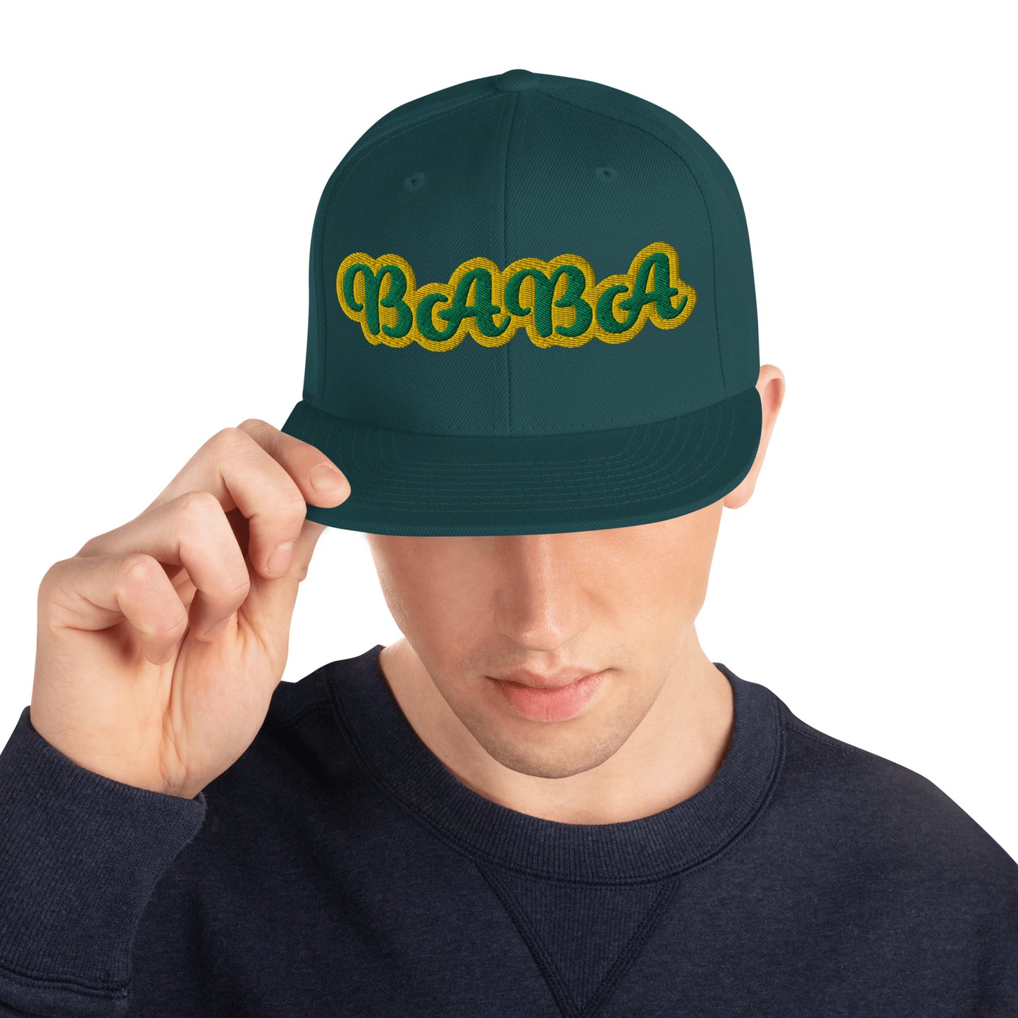 Baba 1 Lucumi Script Snapback hat