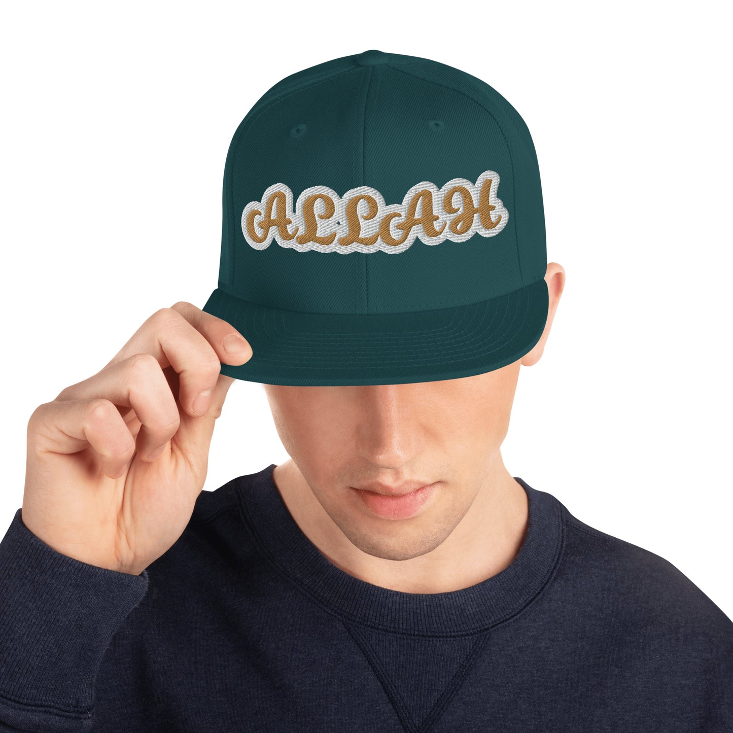 Allah 1 Reverse Script Snapback hat
