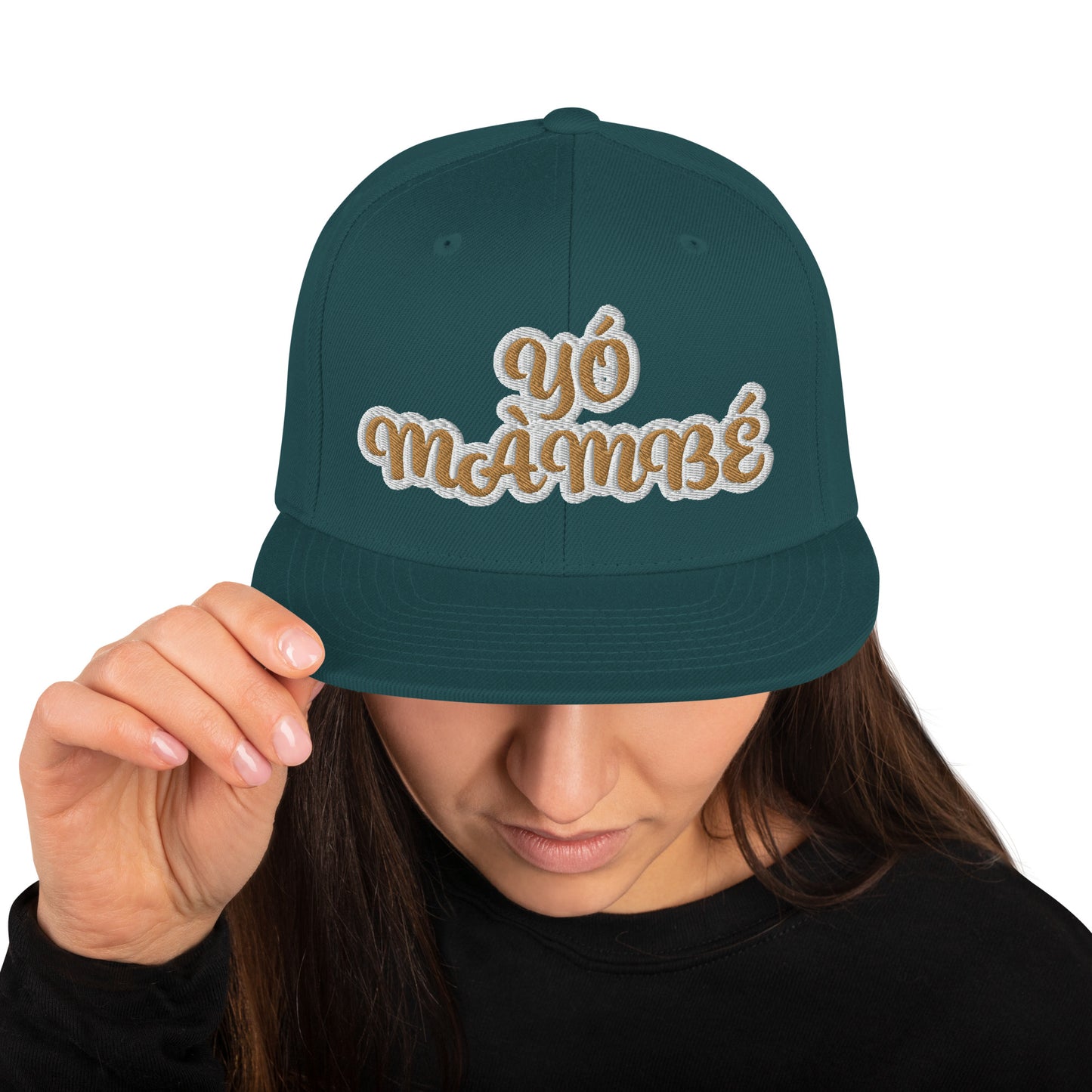 Yo Mambe Reverse Script Snapback hat